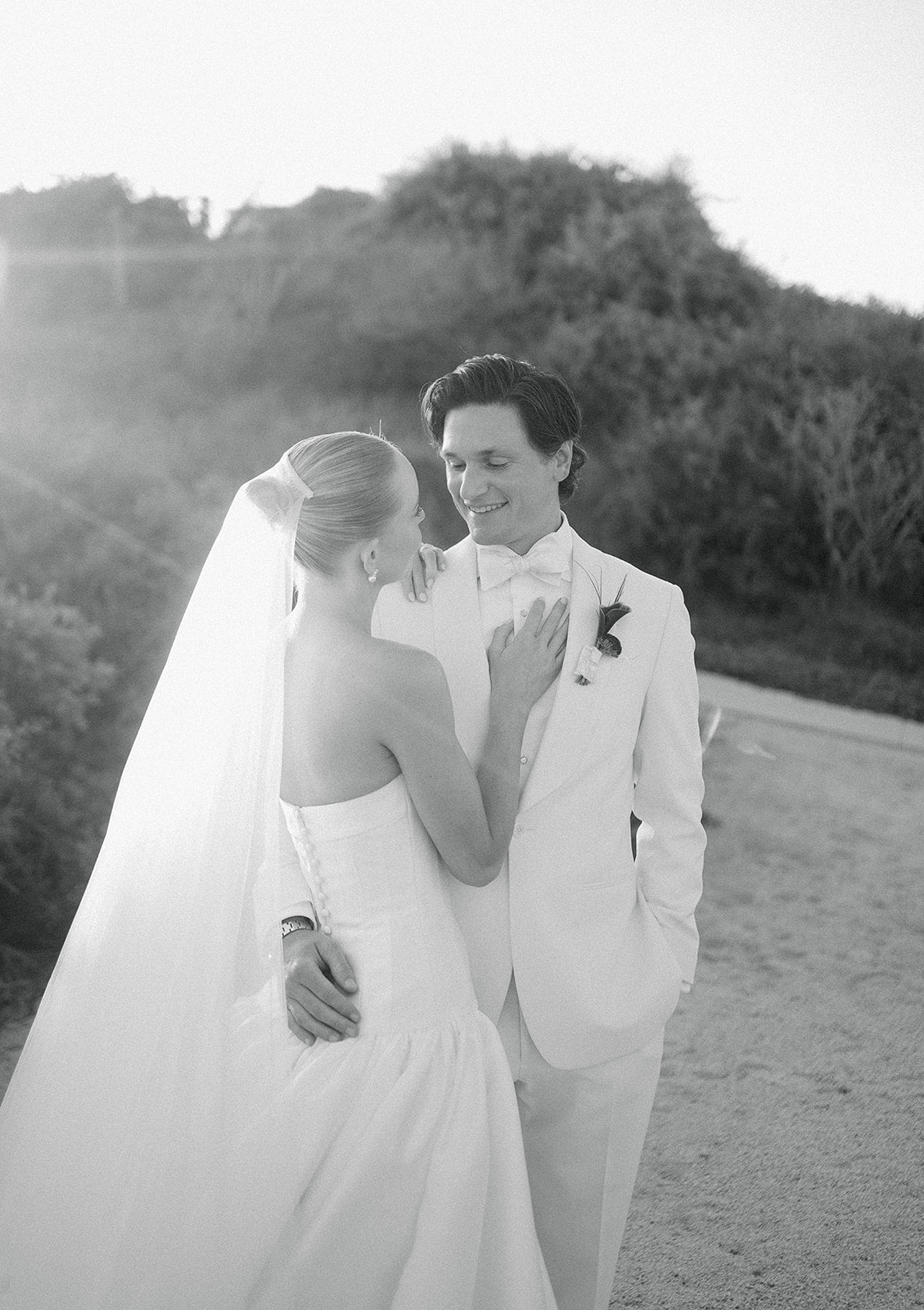 The Bride and Groom Said Their Vows as Wild Horses Crossed the Shoreline at Their Wedding in Todos Santos