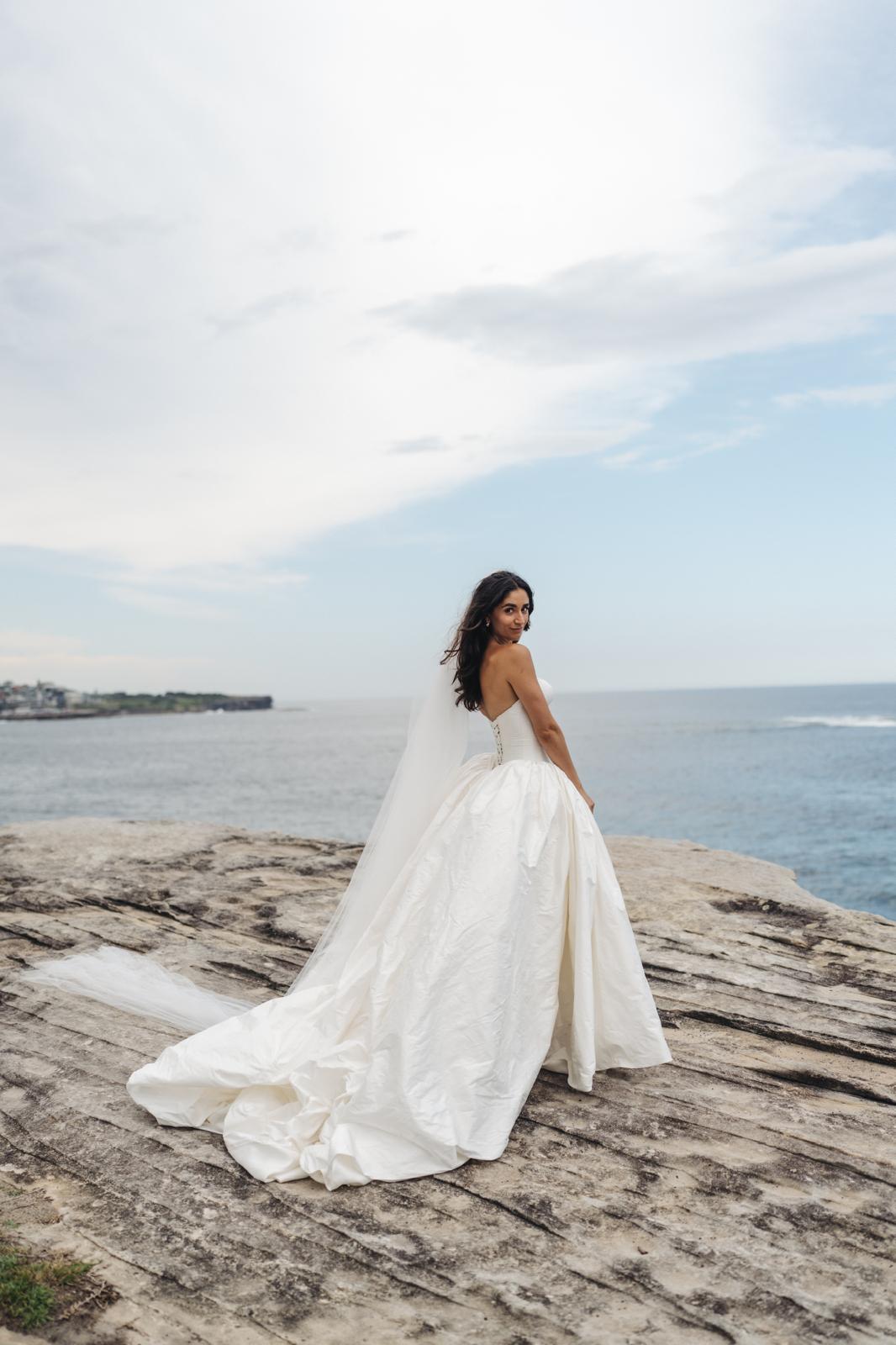 Custom Made Lillian Khallouf Raw Silk Gown