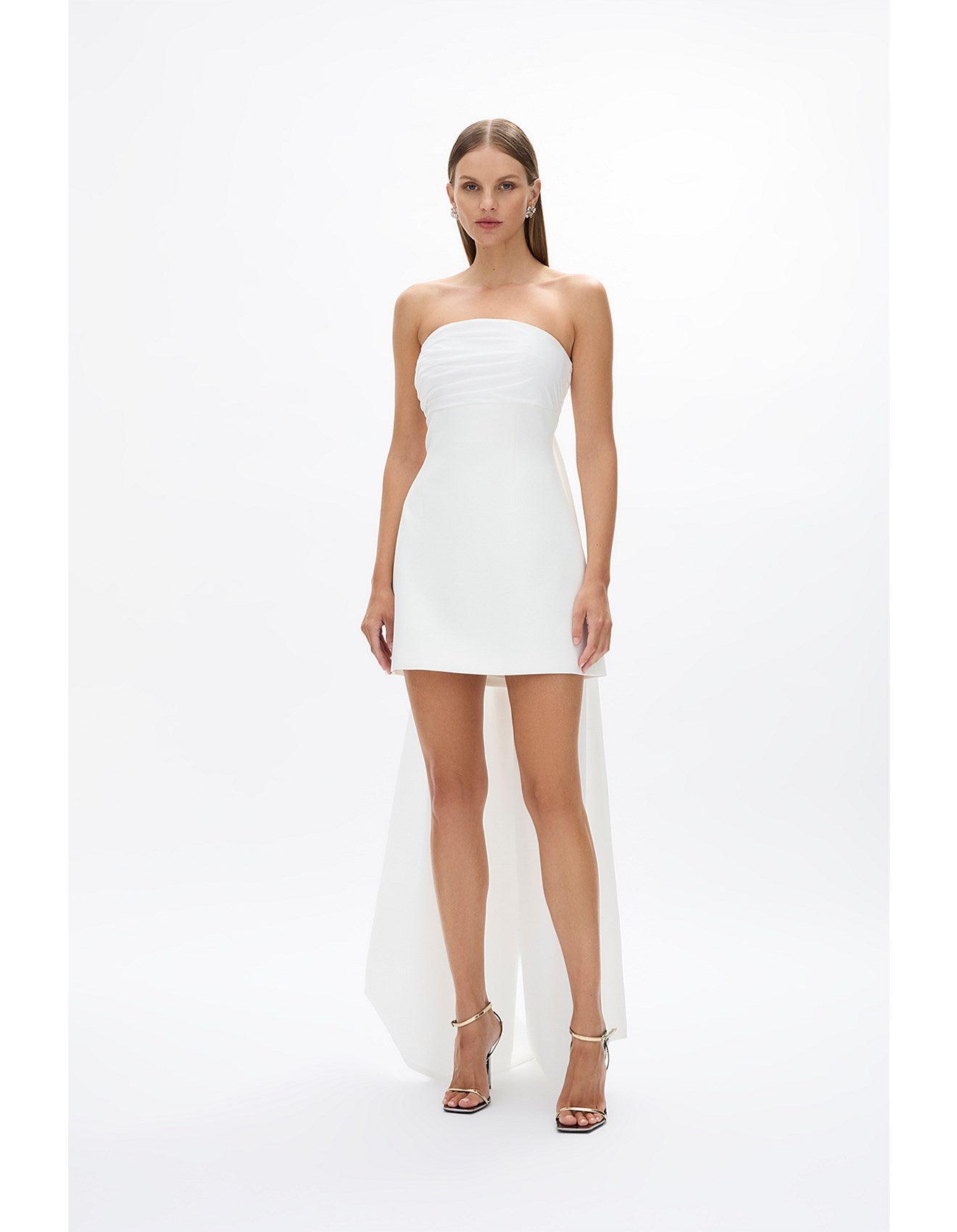 Rachel Gilbert Odette Mini Dress Ivory Size 10