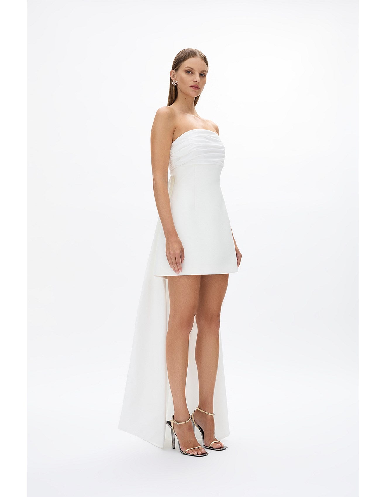 Rachel Gilbert Odette Mini Dress Ivory Size 10