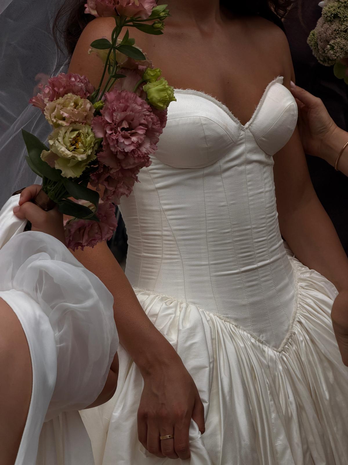 Custom Made Lillian Khallouf Raw Silk Gown
