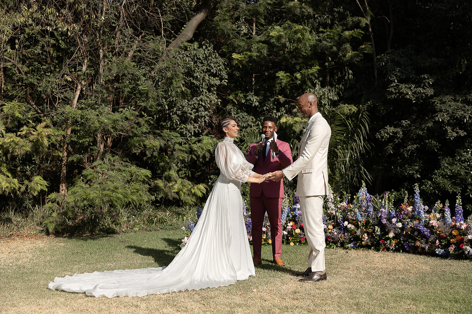 Bespoke Iza Van Two Piece Gown and Pleated Topper