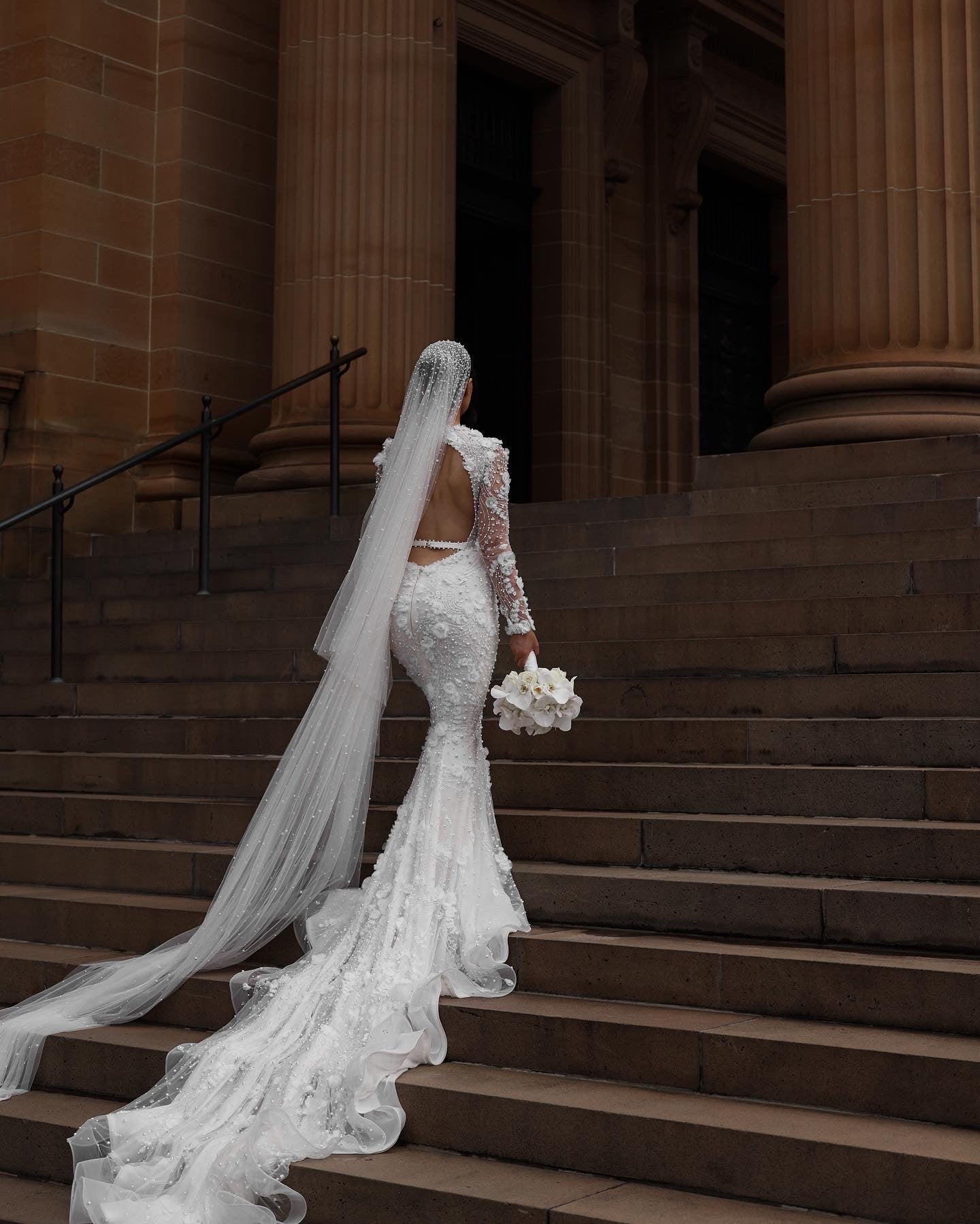 Custom Steven Khalil Wedding Gown