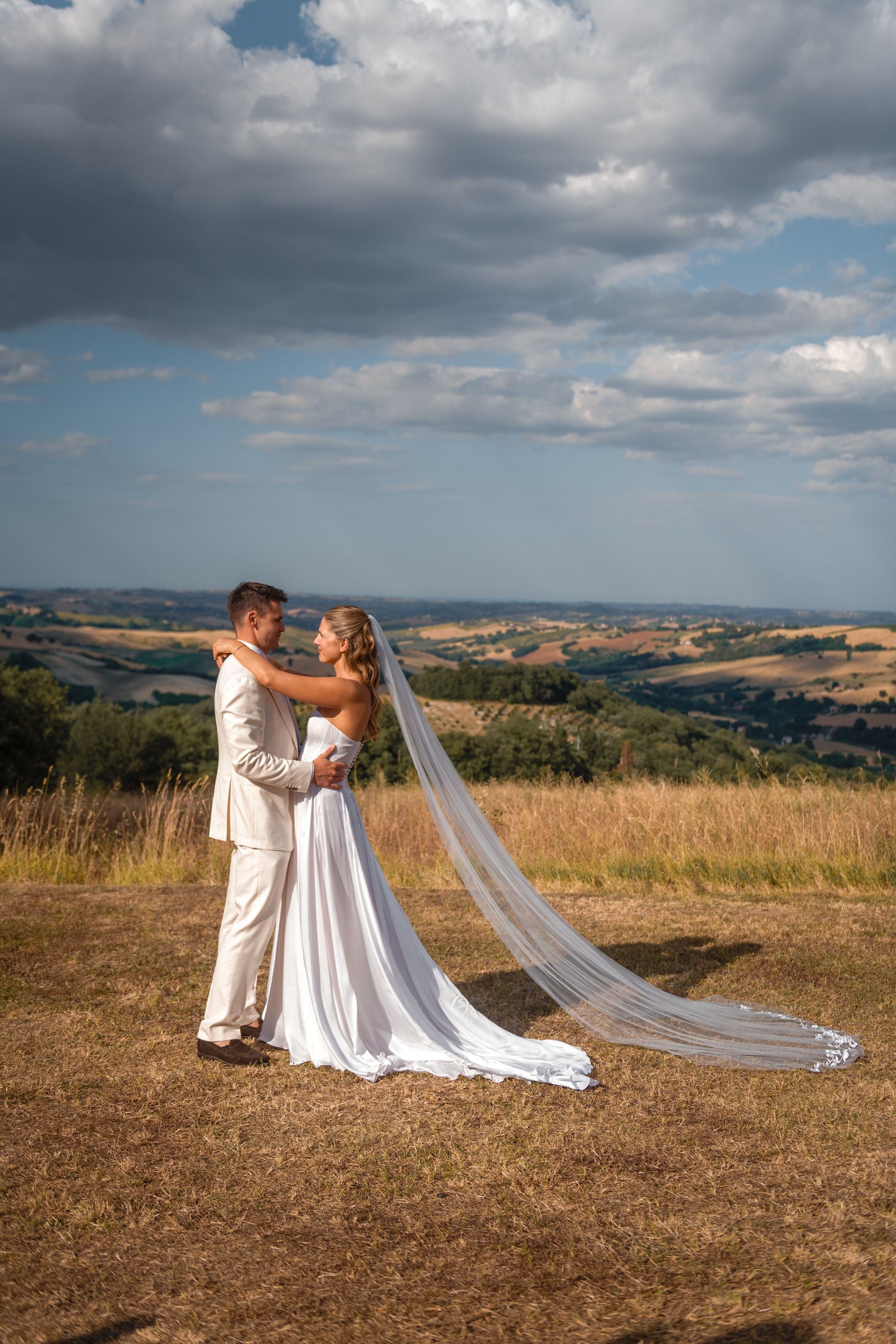 Bespoke Hermione De Paula Silk Bridal Gown