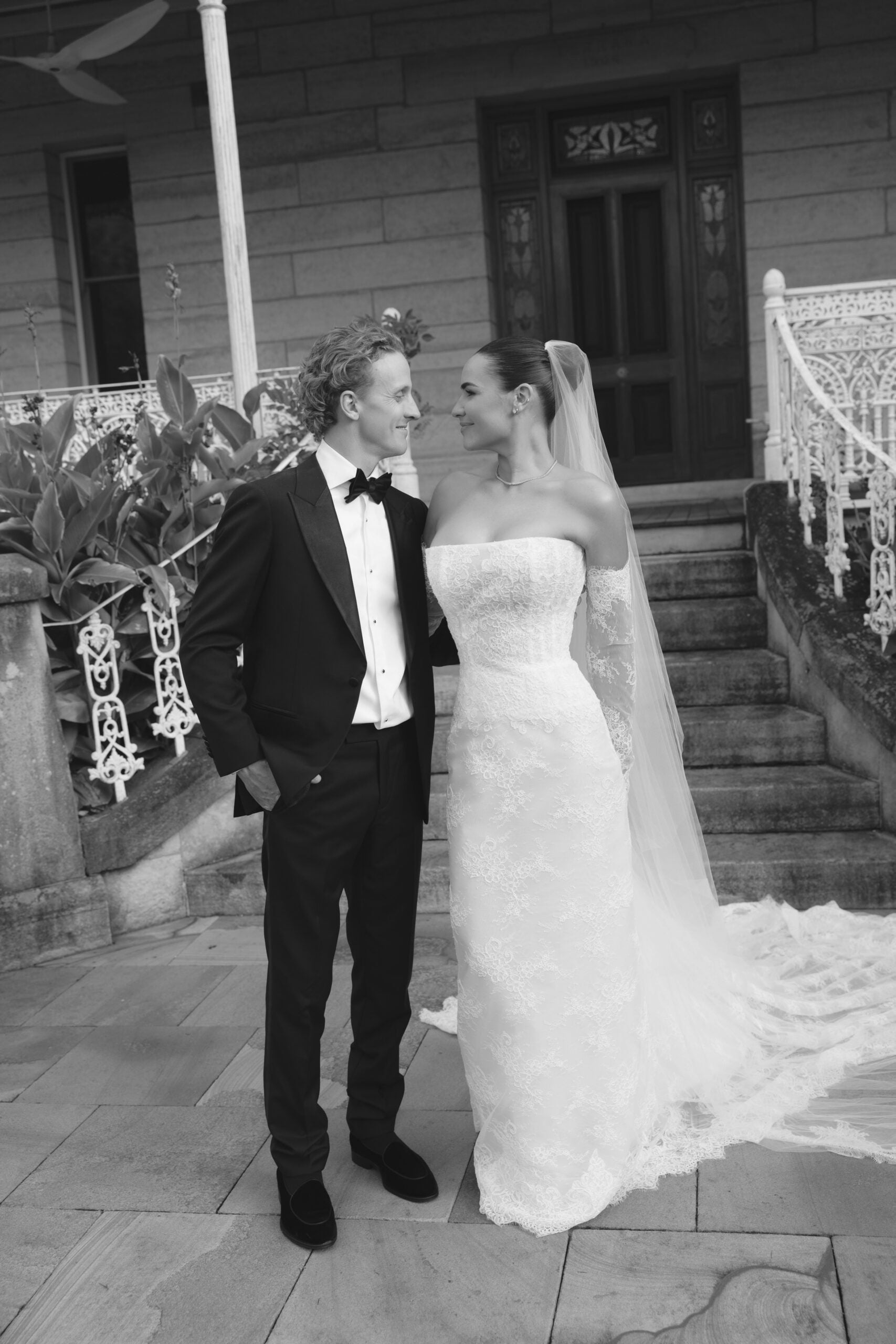Maelle Bride - Custom Made Lace Paloma Gown with lace sleeves