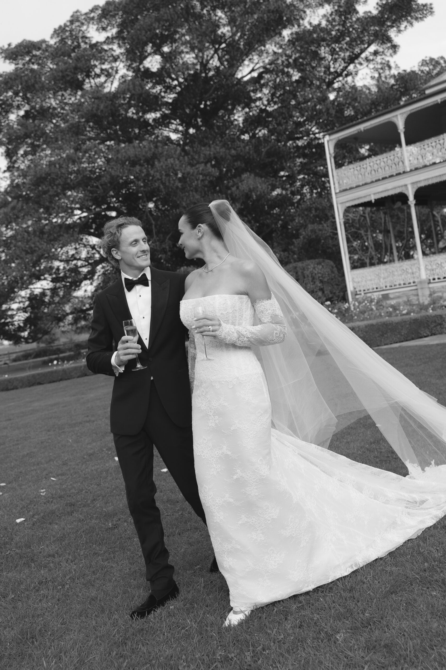 Maelle Bride - Custom Made Lace Paloma Gown with lace sleeves