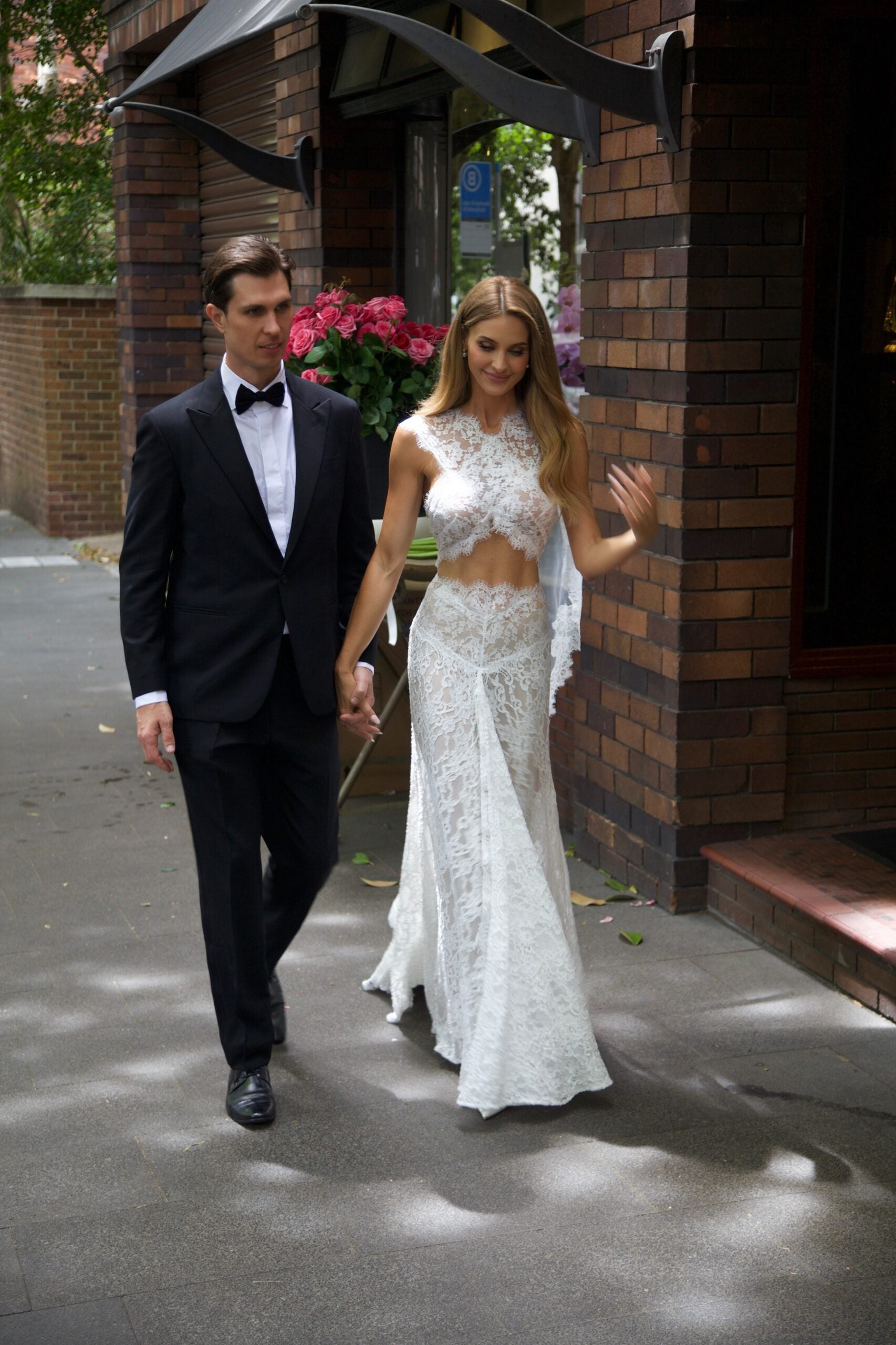 Bronx and Banco Naia Lace Gown