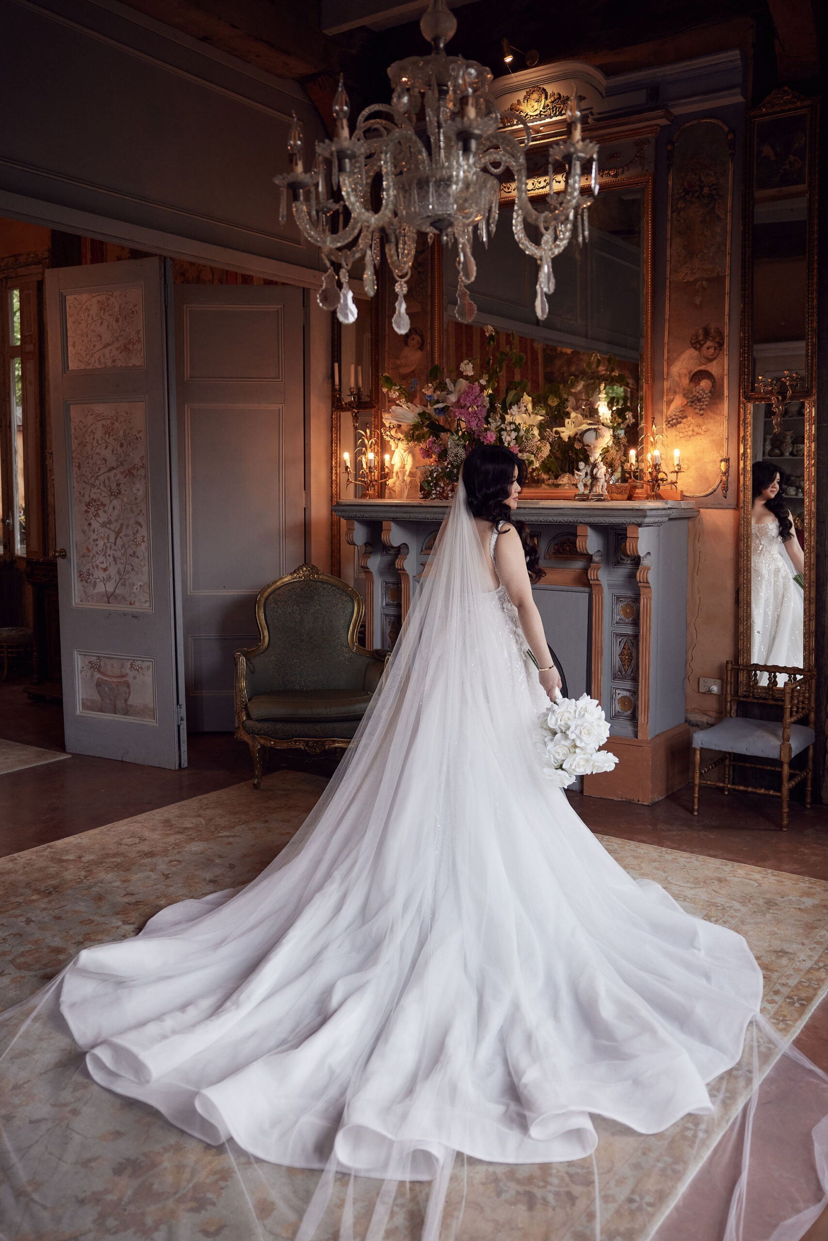 Pallas Couture Gown and Veil
