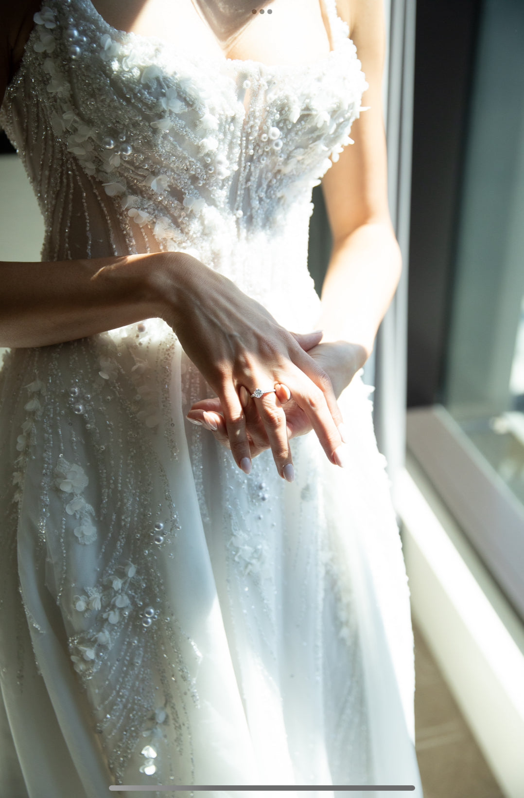 Pallas Couture Custom Gown and Veil