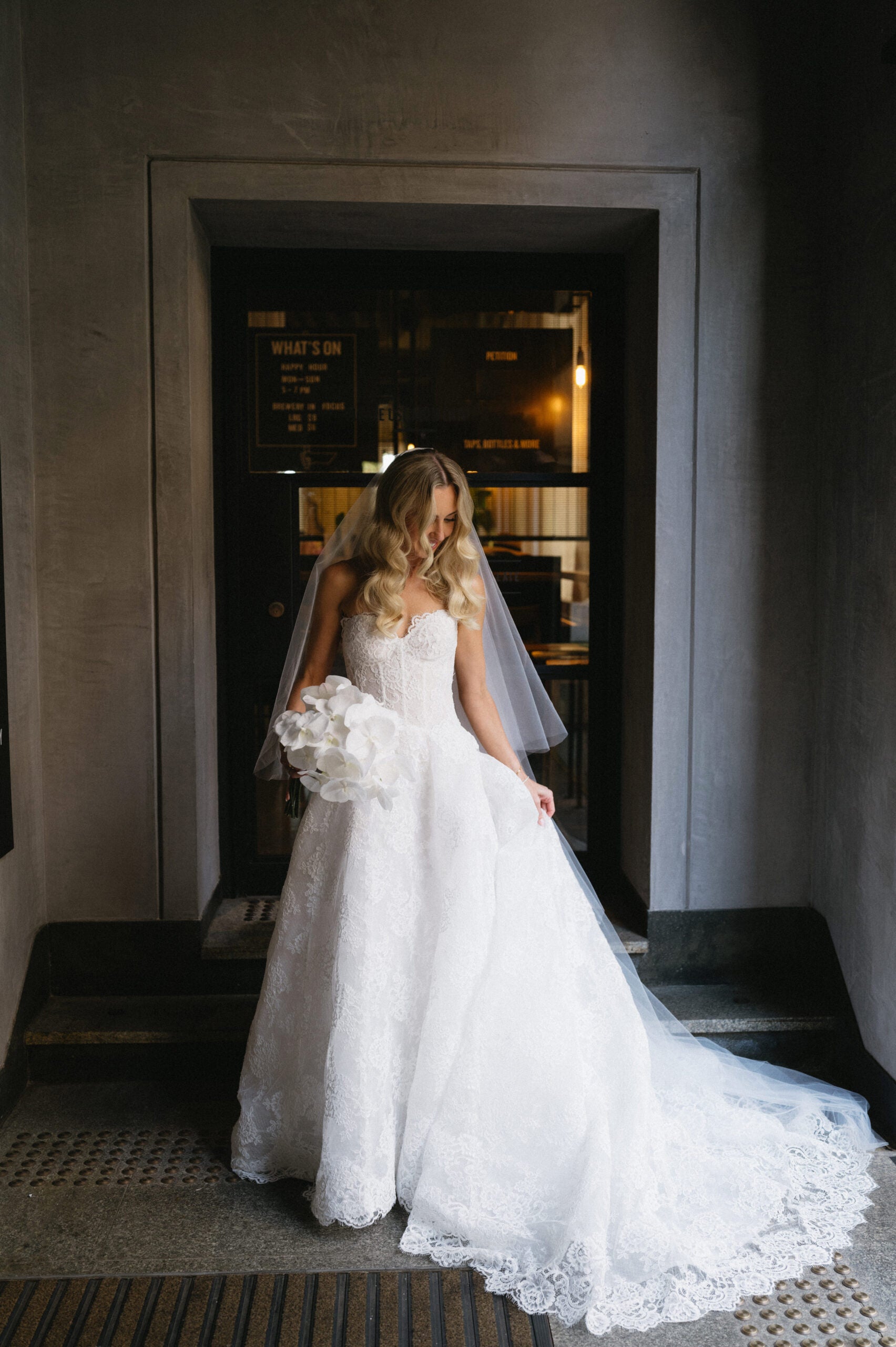 Monique Lhuillier Fleur de Lis Gown Size 4