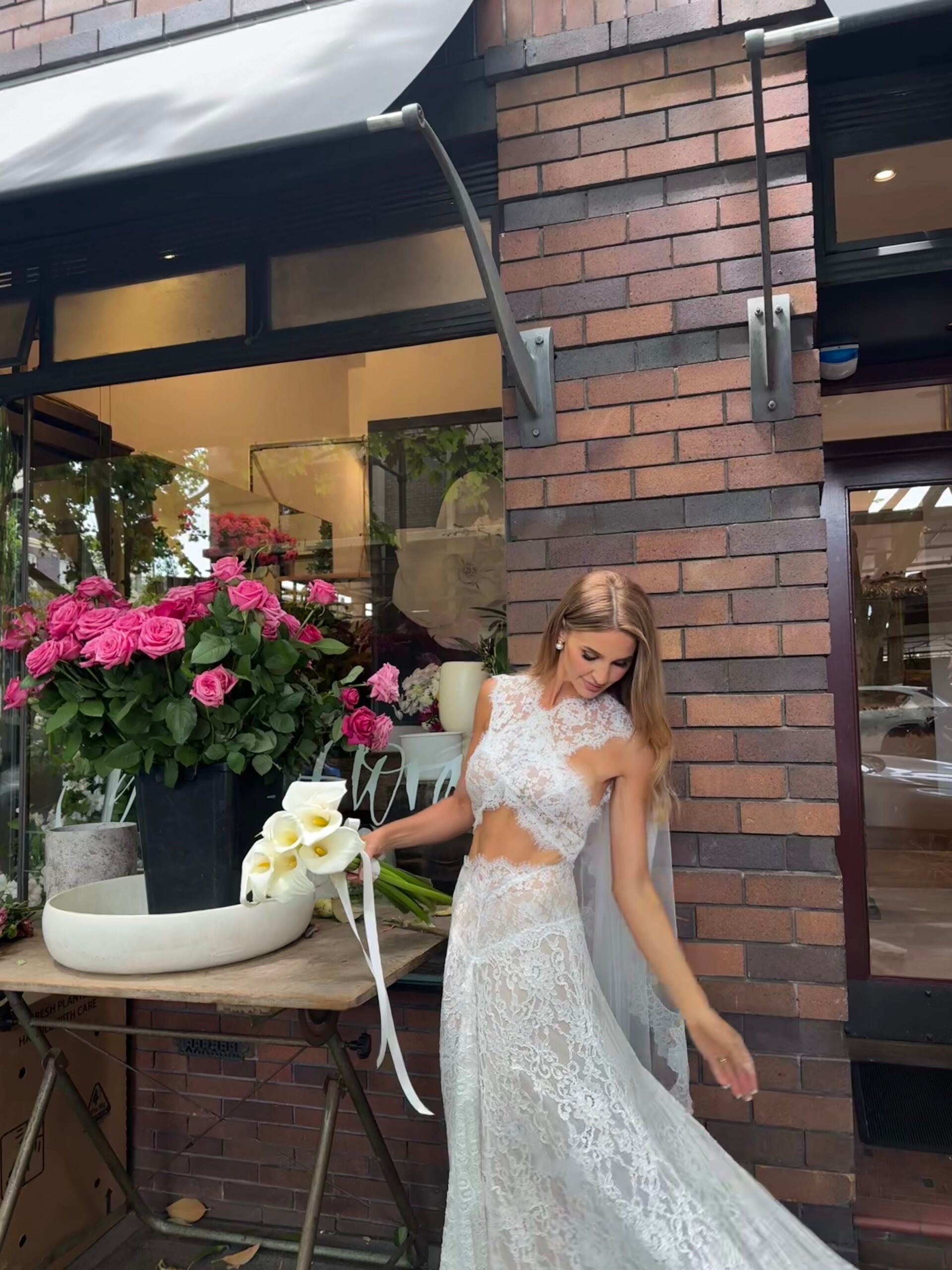 Bronx and Banco Naia Lace Gown