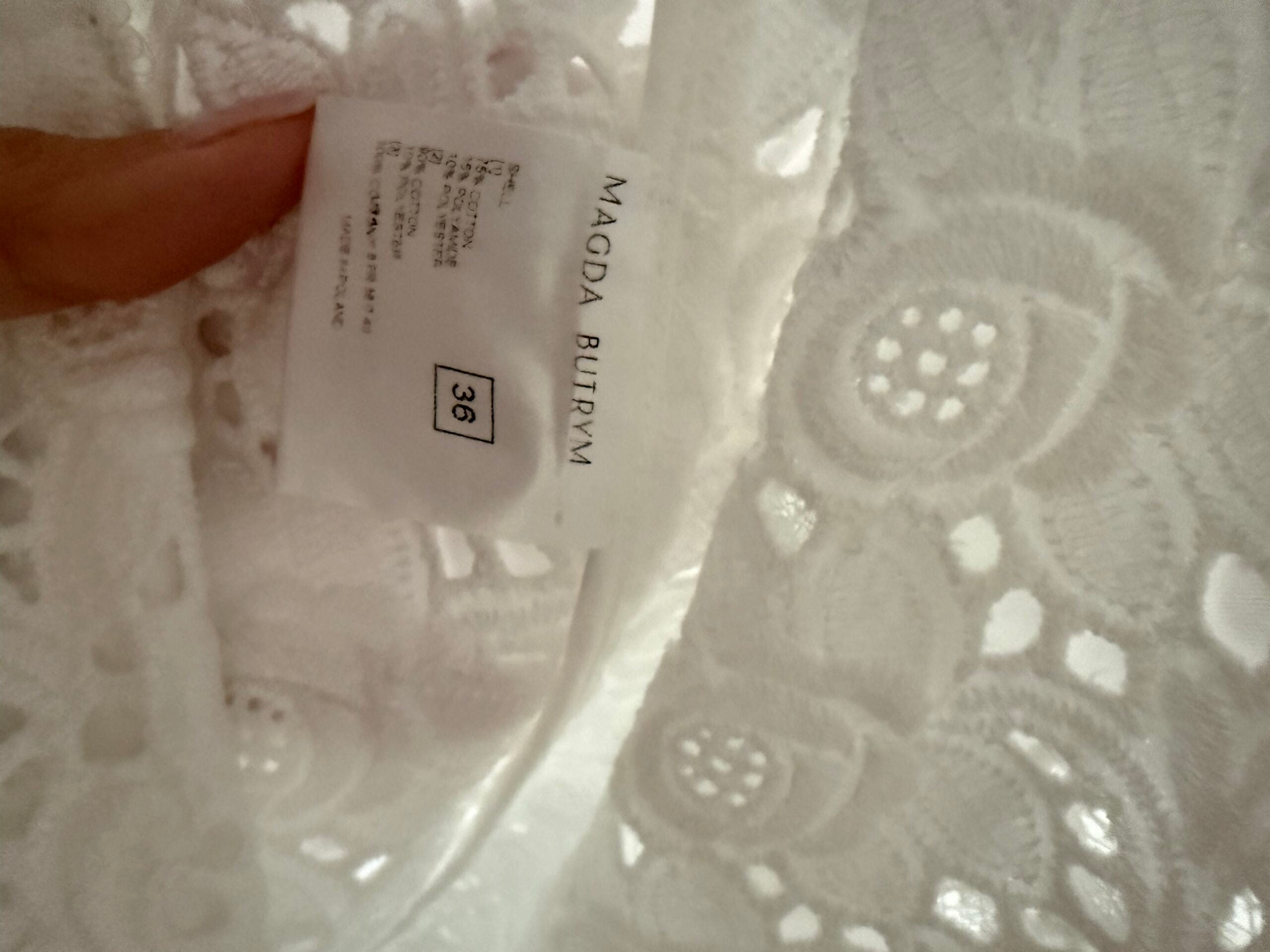 Lace poplin bustier mini dress in white