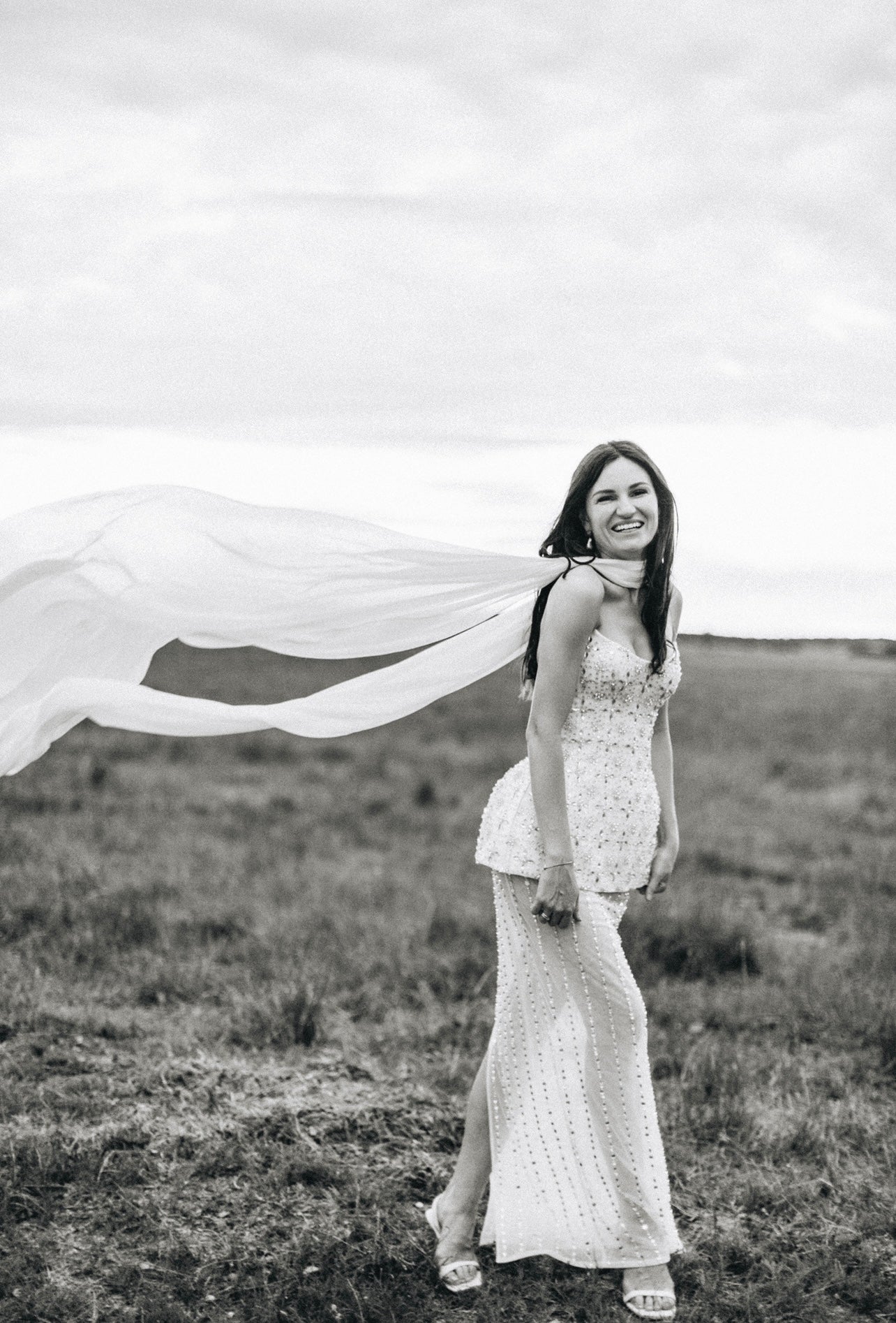 Bespoke Embellished Corset and Skirt, with ethereal neck tie