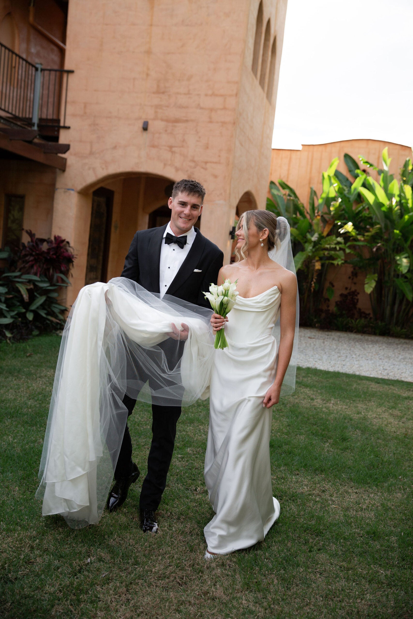 Vivienne Westwood Galaxy Cape Gown in all Crepe Satin
