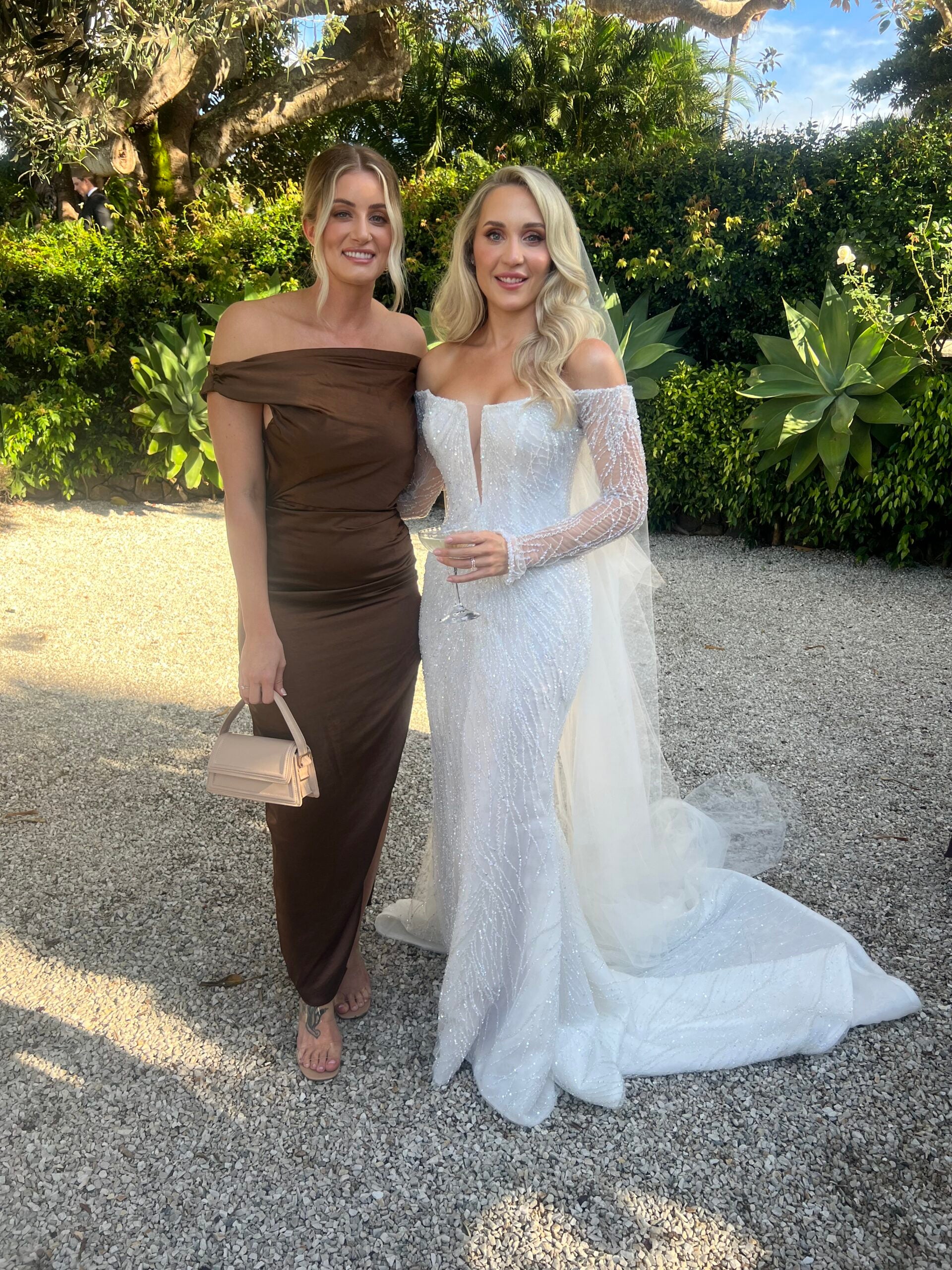 Custom Leah Da Gloria Gown + Veil