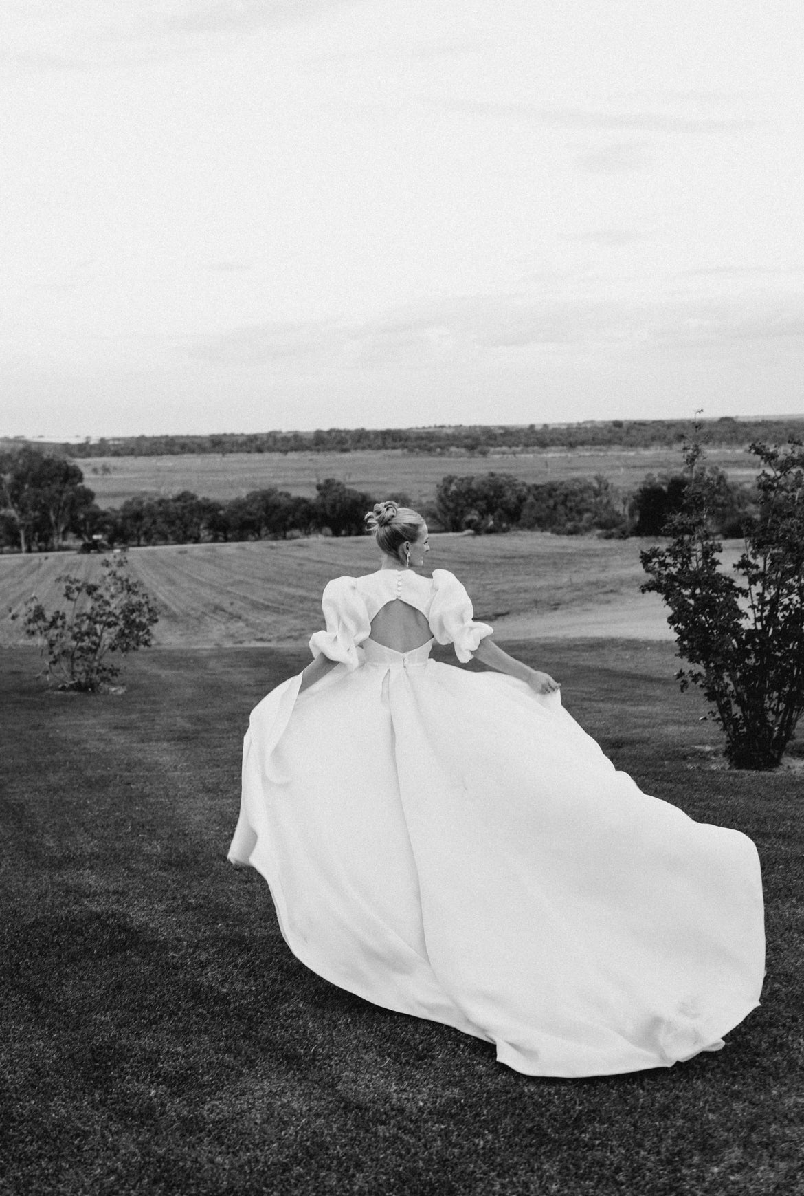 Greta Kate Couture Silk Organza Gown