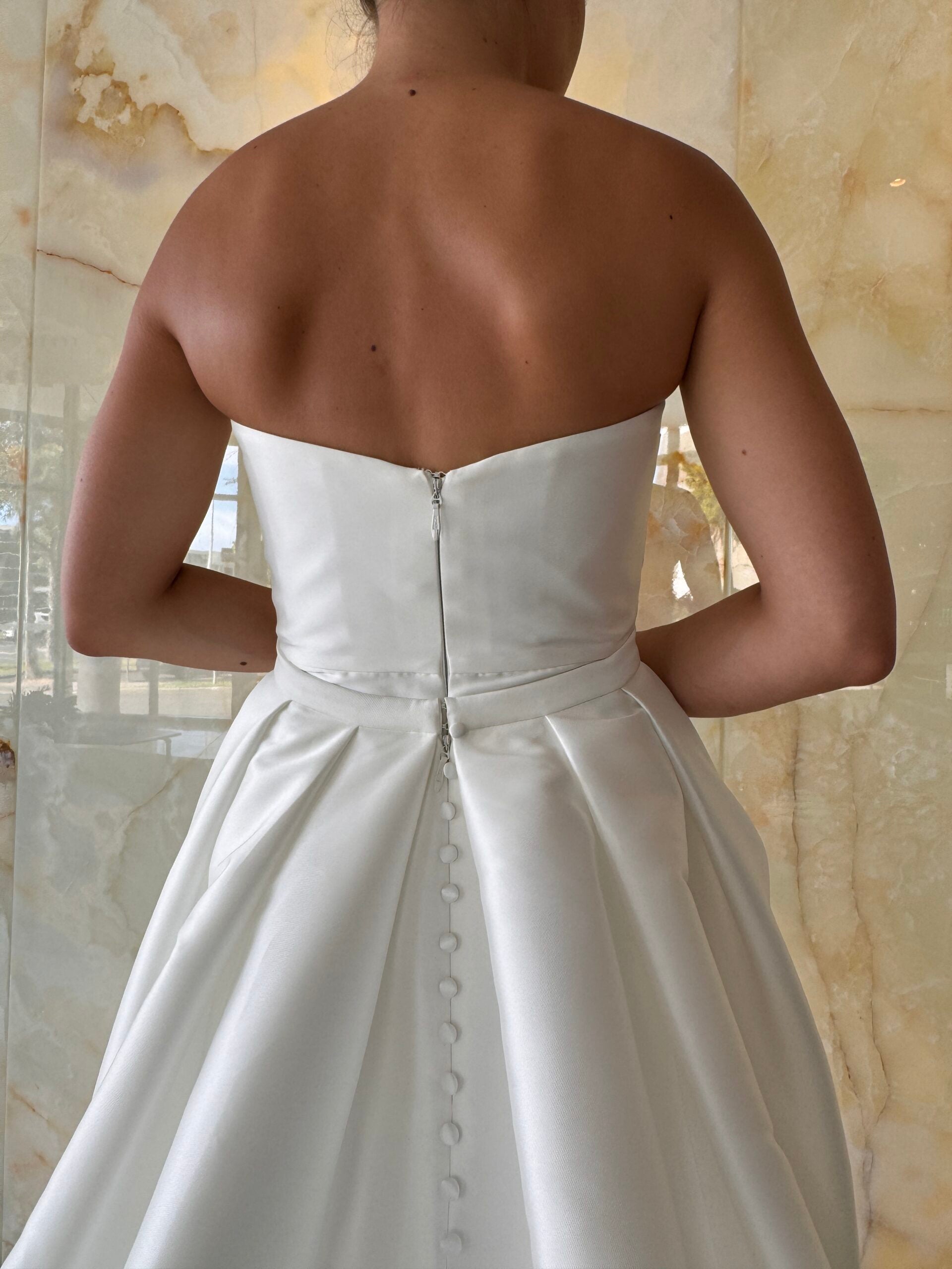 Curator The Label (Custom) Dress + Overskirt (Unworn, Unaltered)