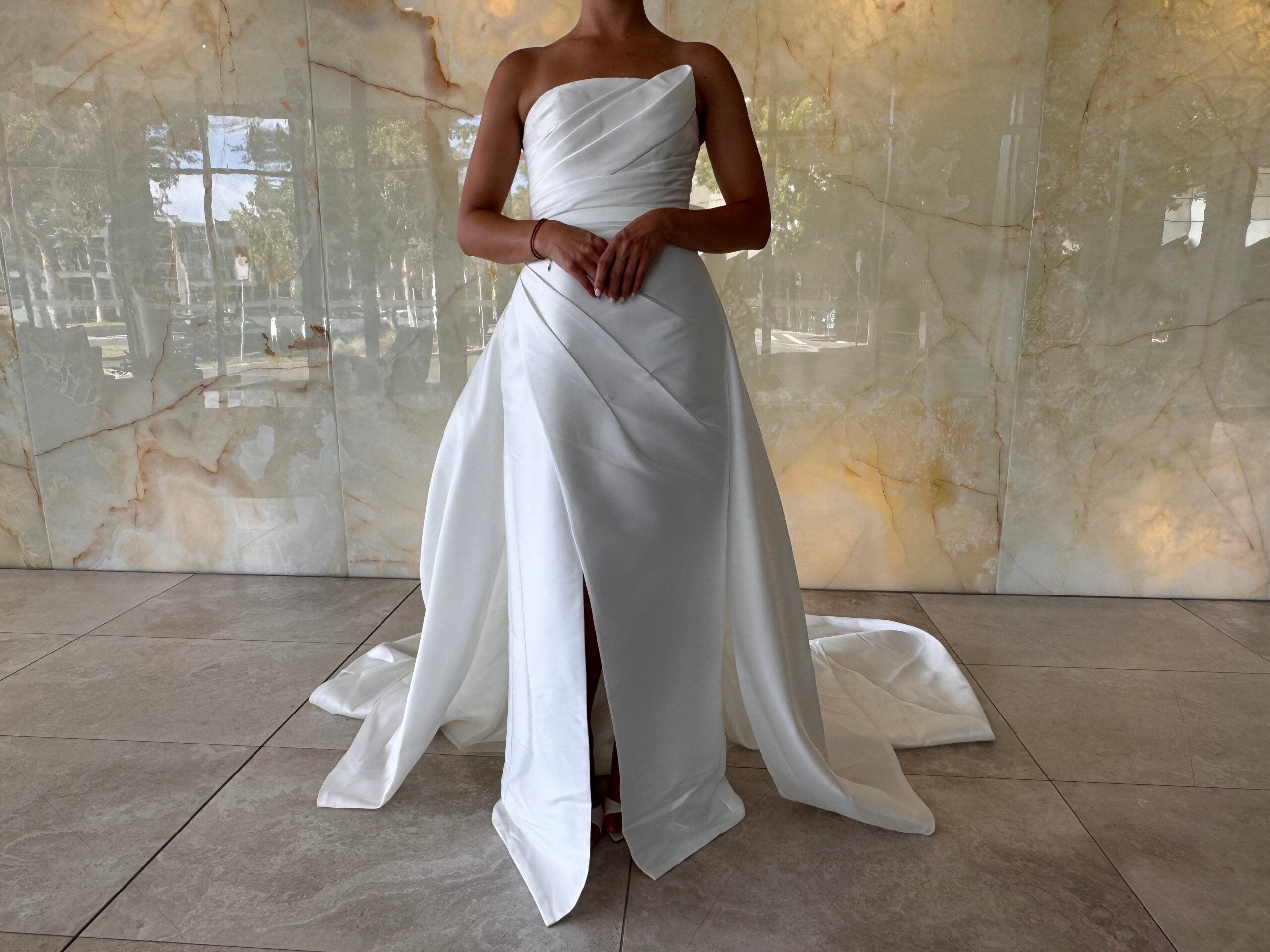 Curator The Label (Custom) Dress + Overskirt (Unworn, Unaltered)