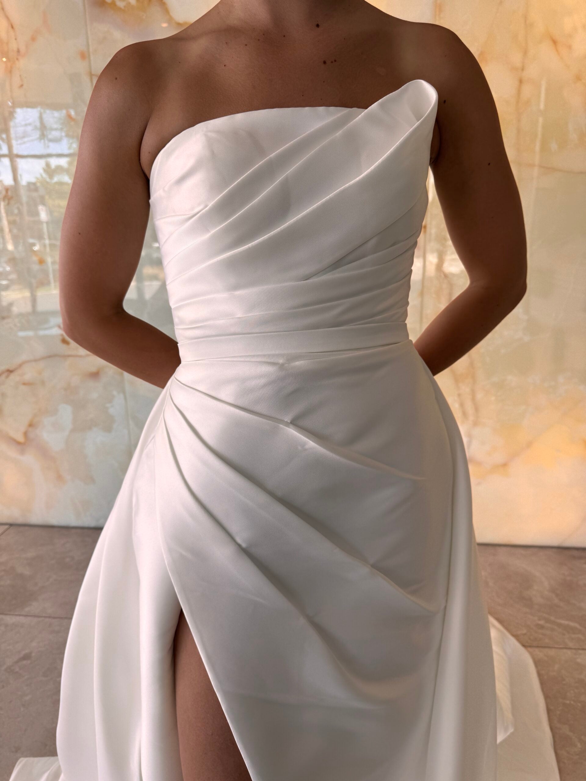 Curator The Label (Custom) Dress + Overskirt (Unworn, Unaltered)