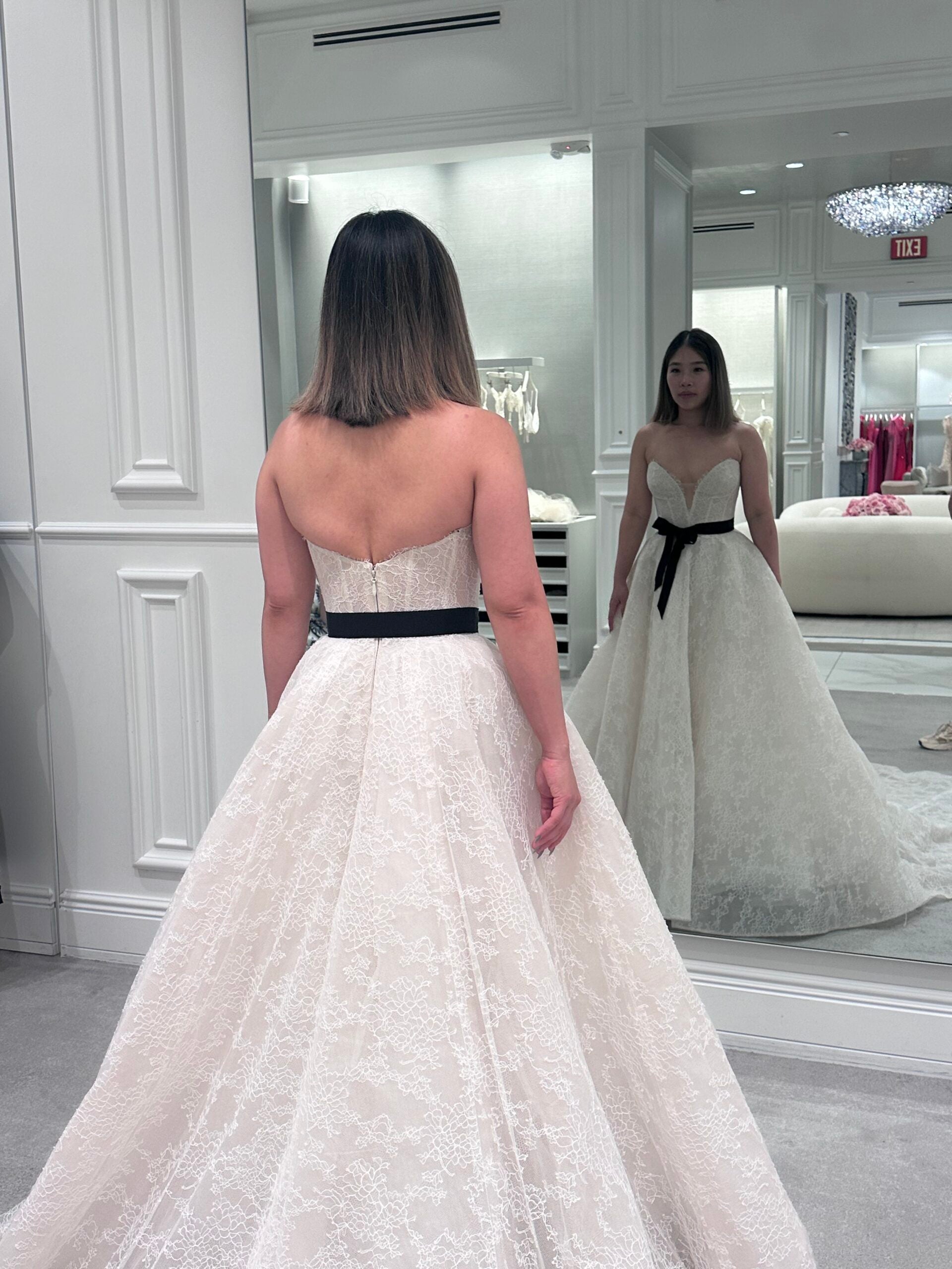 New/Unaltered Monique Lhuillier - Darling with Helena Lace