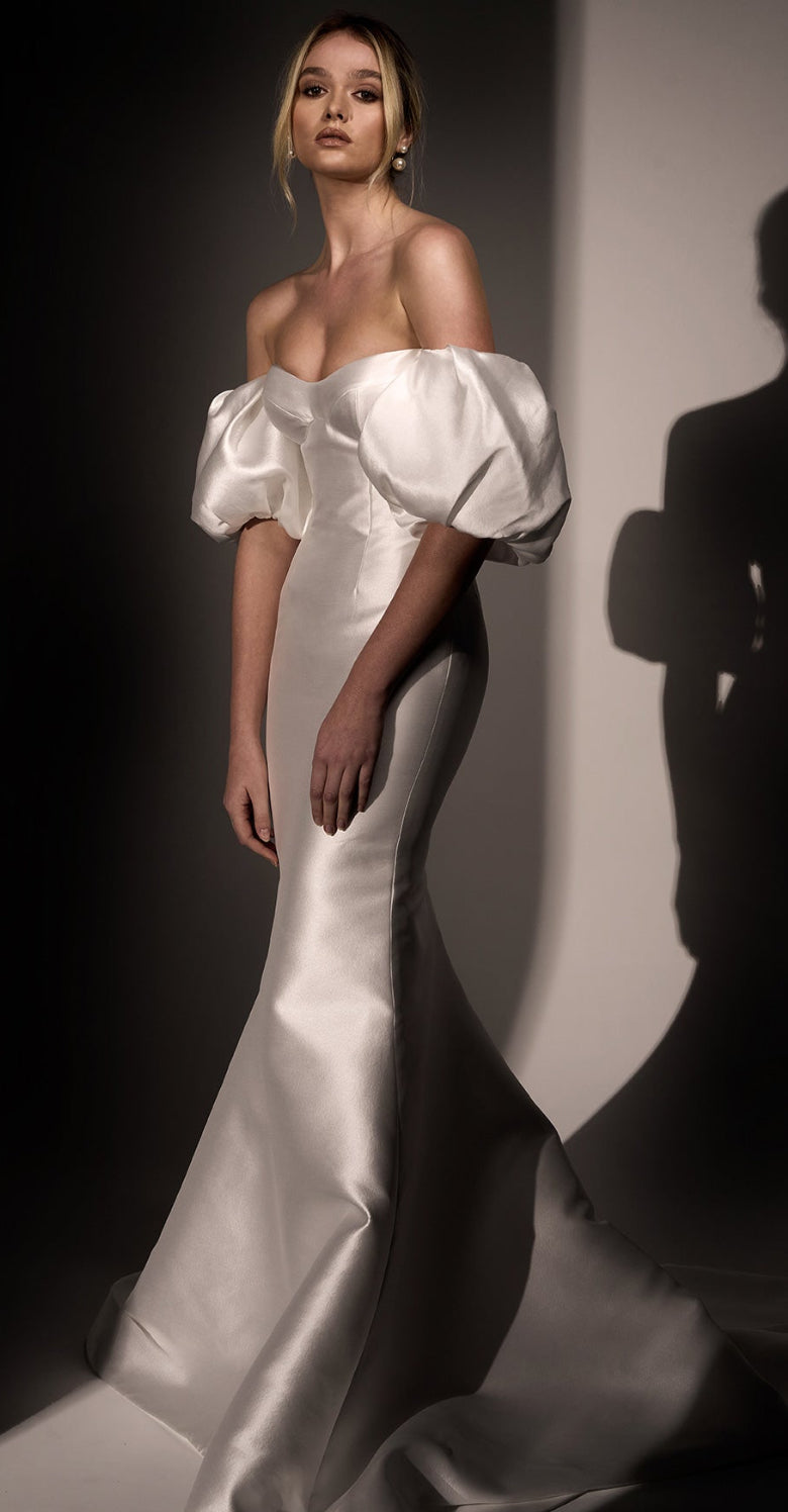 Leah Da Gloria Silk Mikado Daphne Gown
