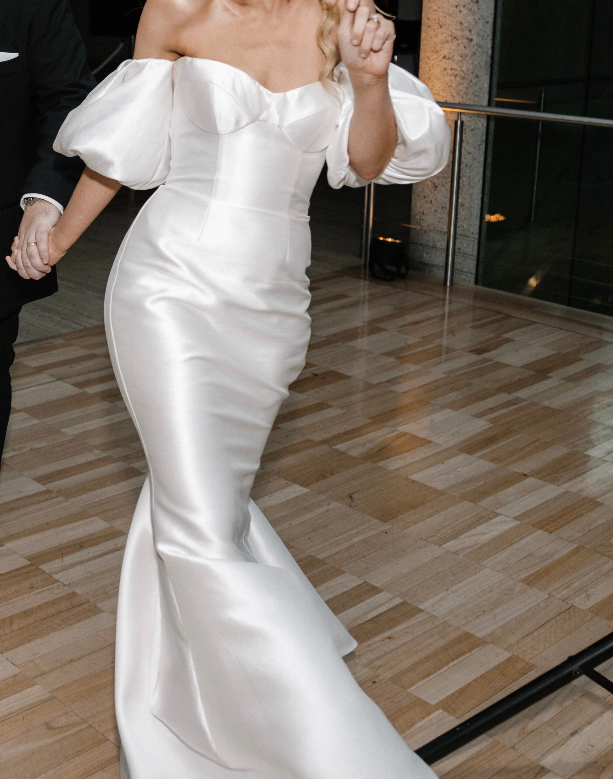 Leah Da Gloria Silk Mikado Daphne Gown