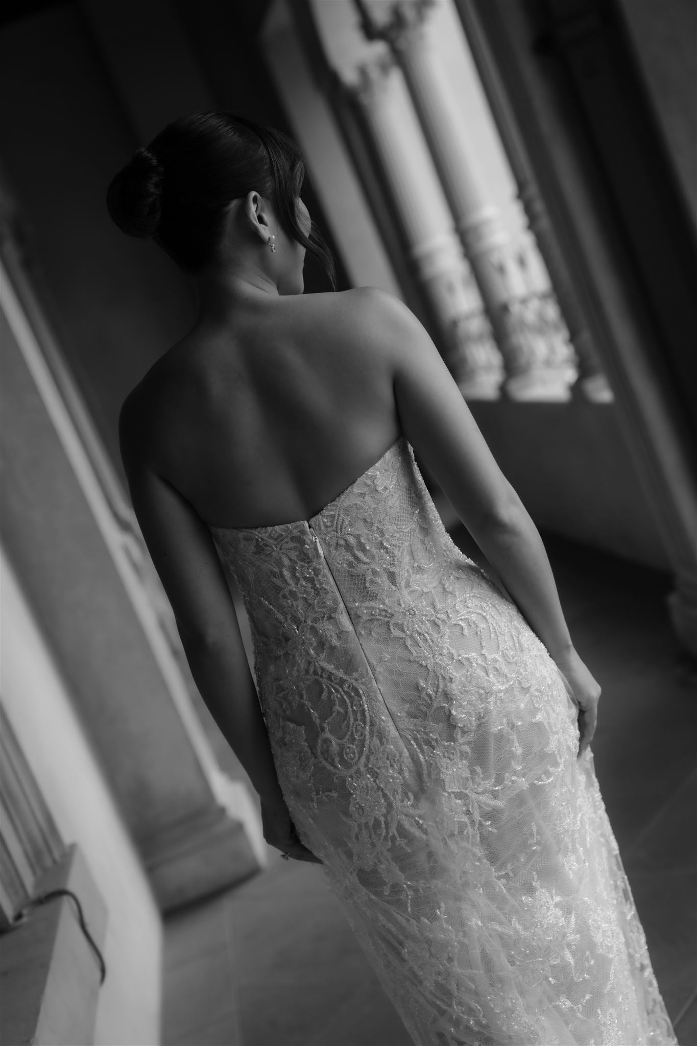 Beaded French Lace Dress