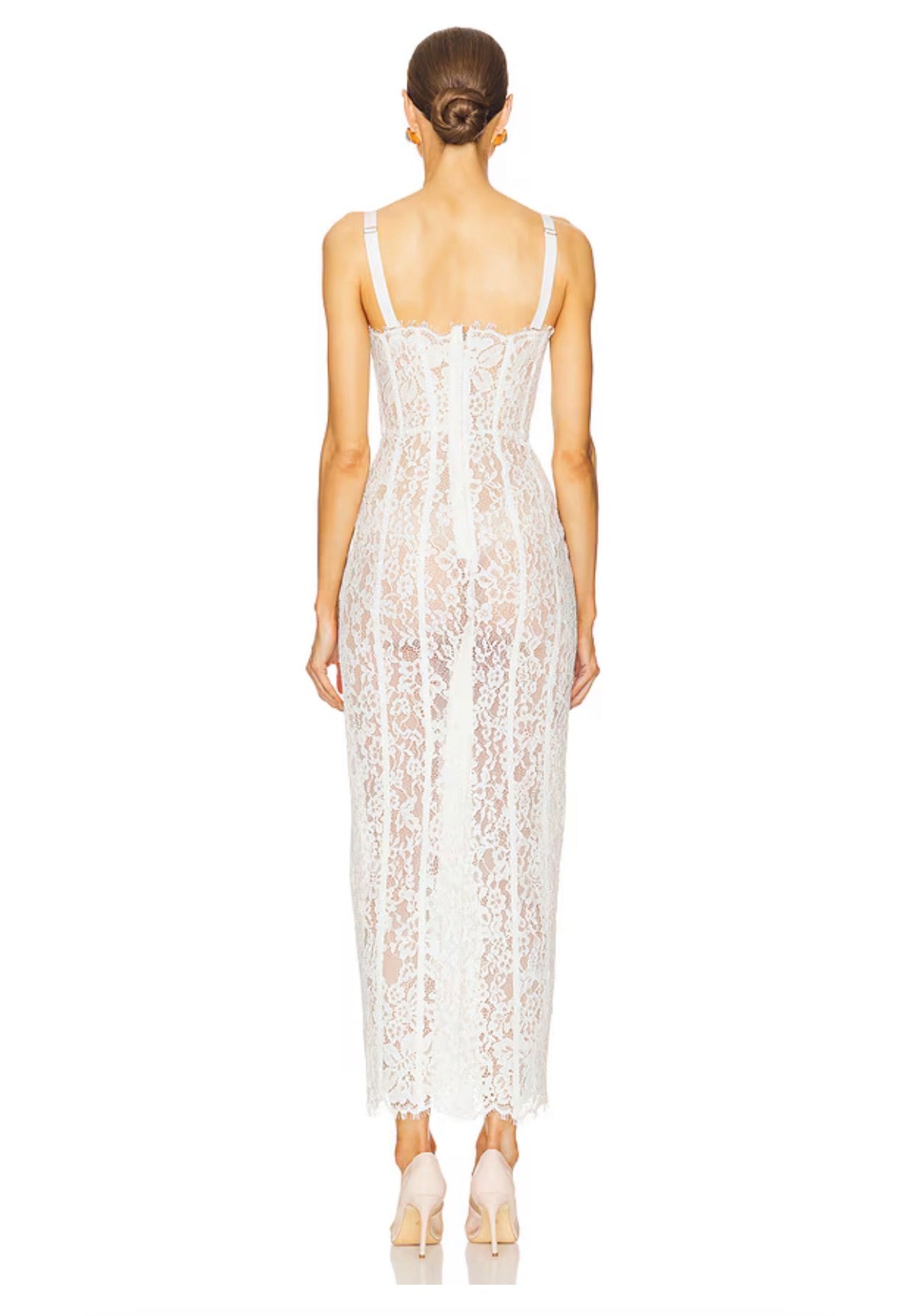 Helsa The Lace Column Dress