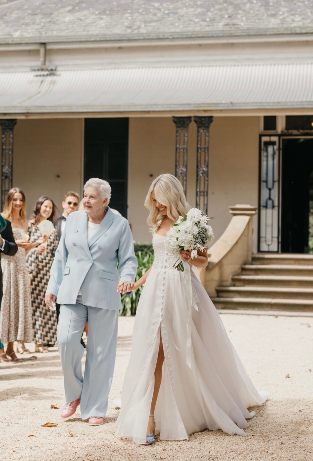 Custom J. Andreatta ‘Sierra’ silk gown