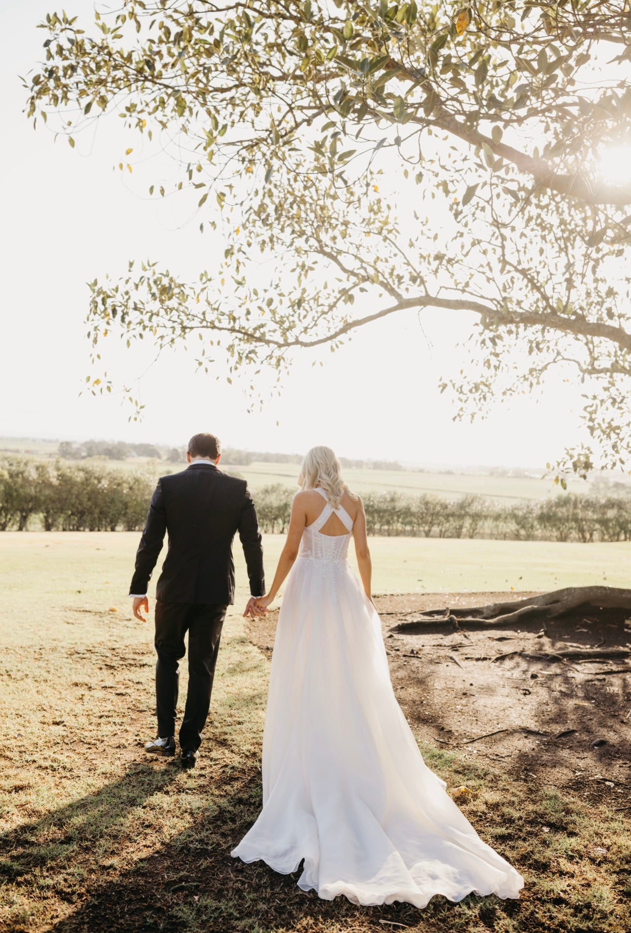 Custom J. Andreatta ‘Sierra’ silk gown