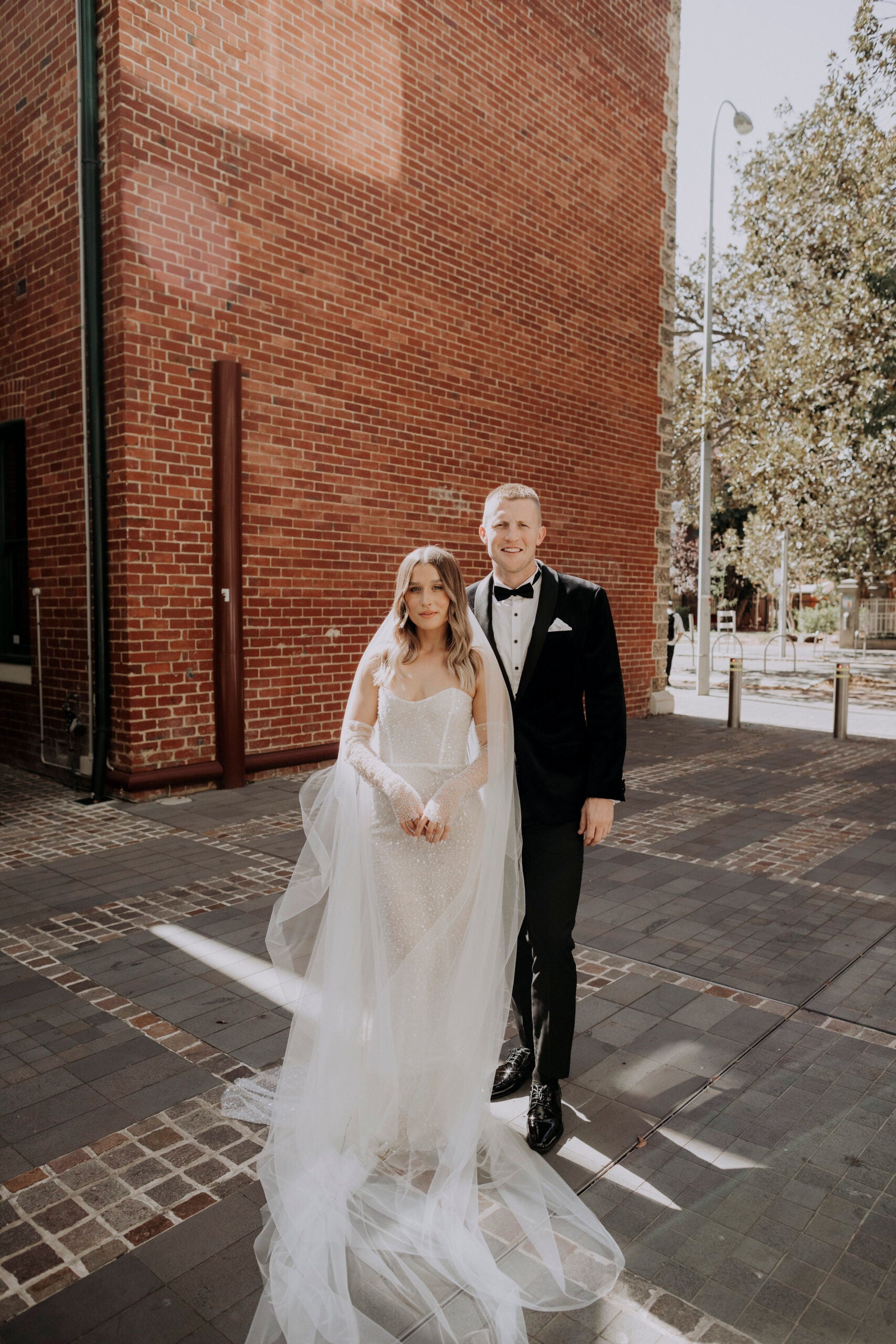Custom Stella Gown with versatile sleeves
