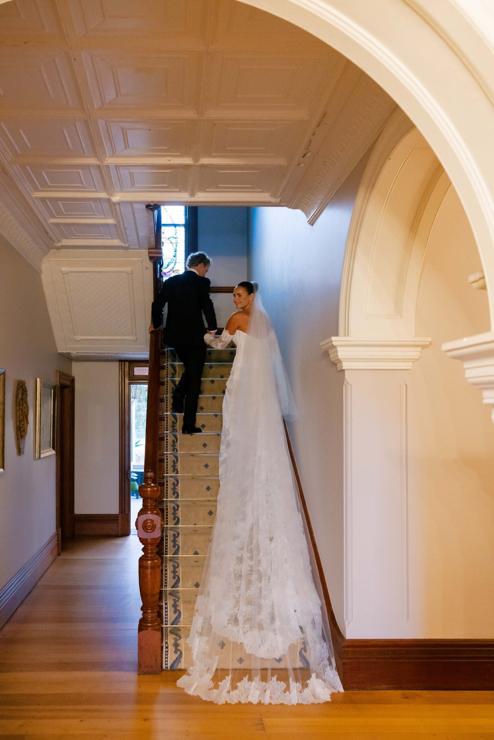 Maelle Bride - Custom Made Lace Paloma Gown with lace sleeves