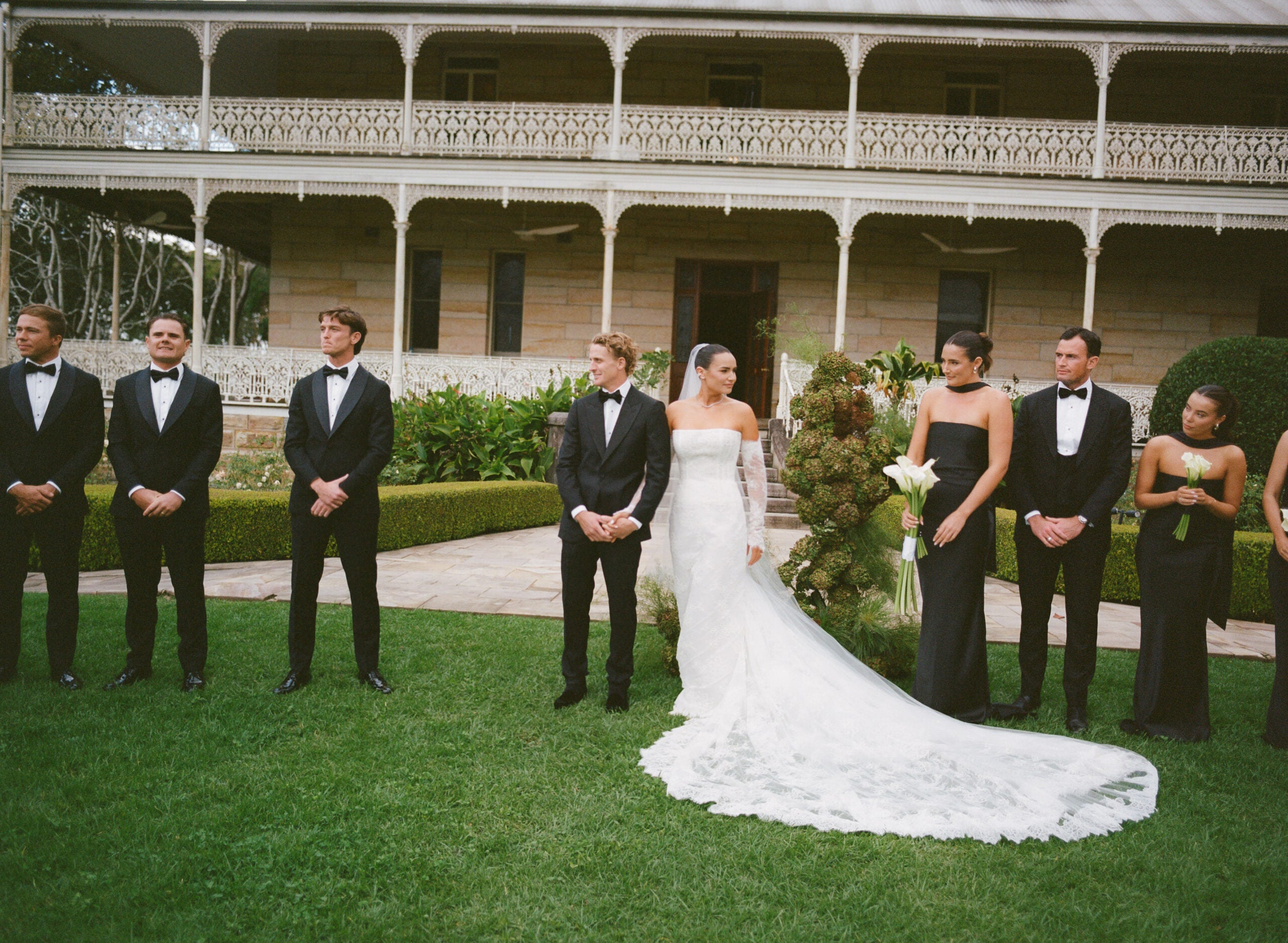 Maelle Bride - Custom Made Lace Paloma Gown with lace sleeves