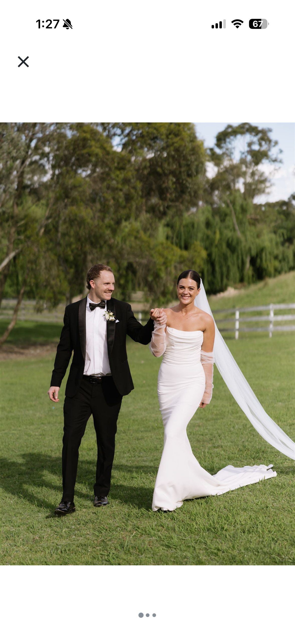 Winter wedding gown