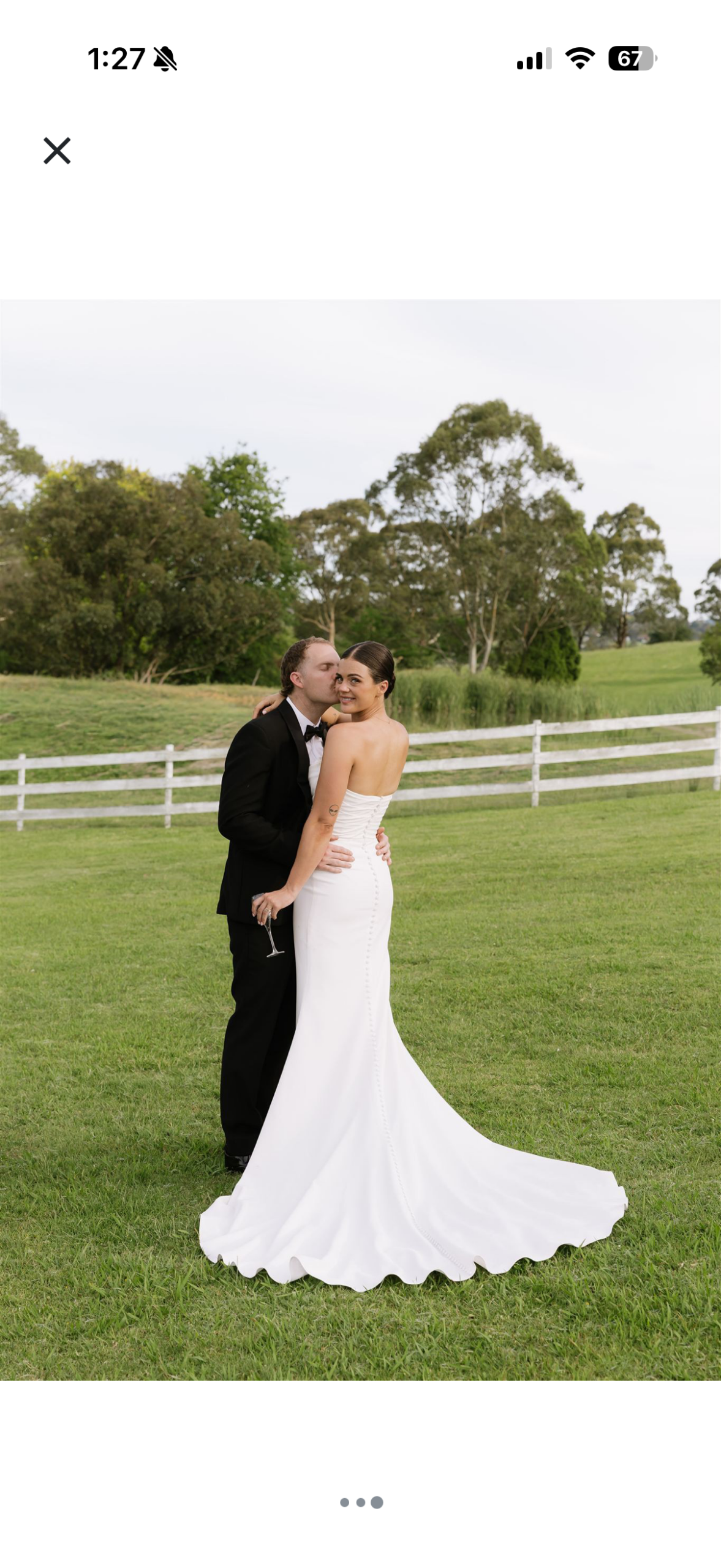 Winter wedding gown