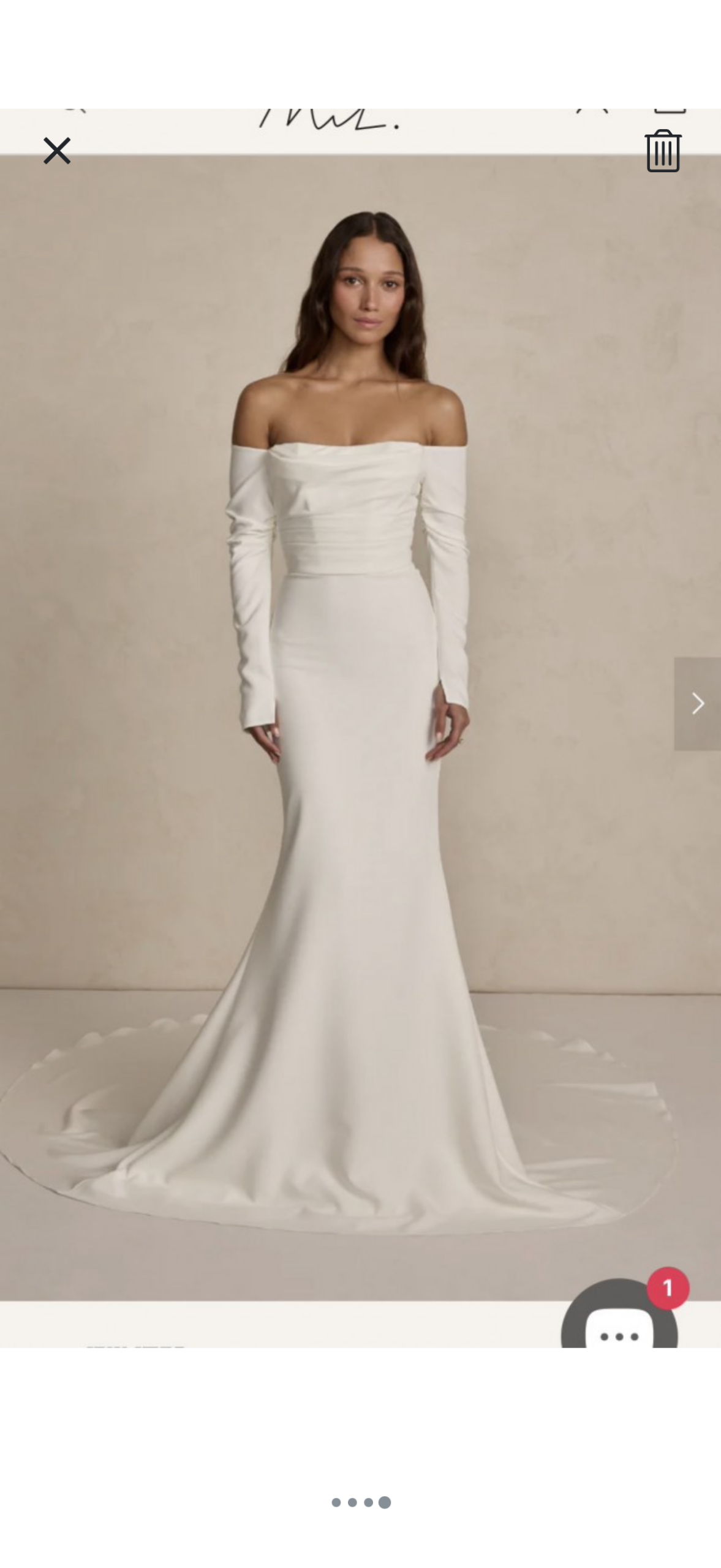 Winter wedding gown