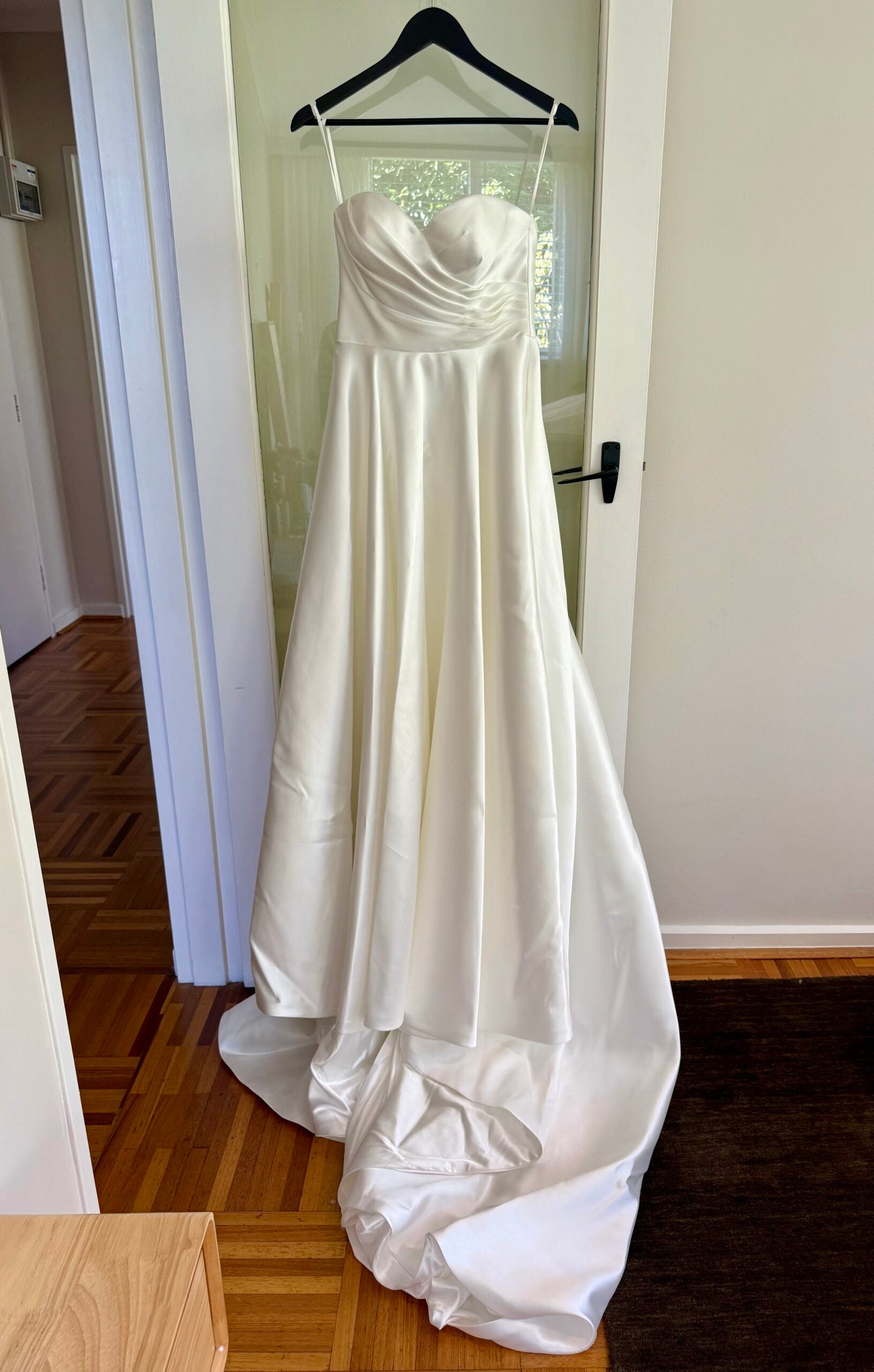 Maison Oui bespoke A-line, strapless gown