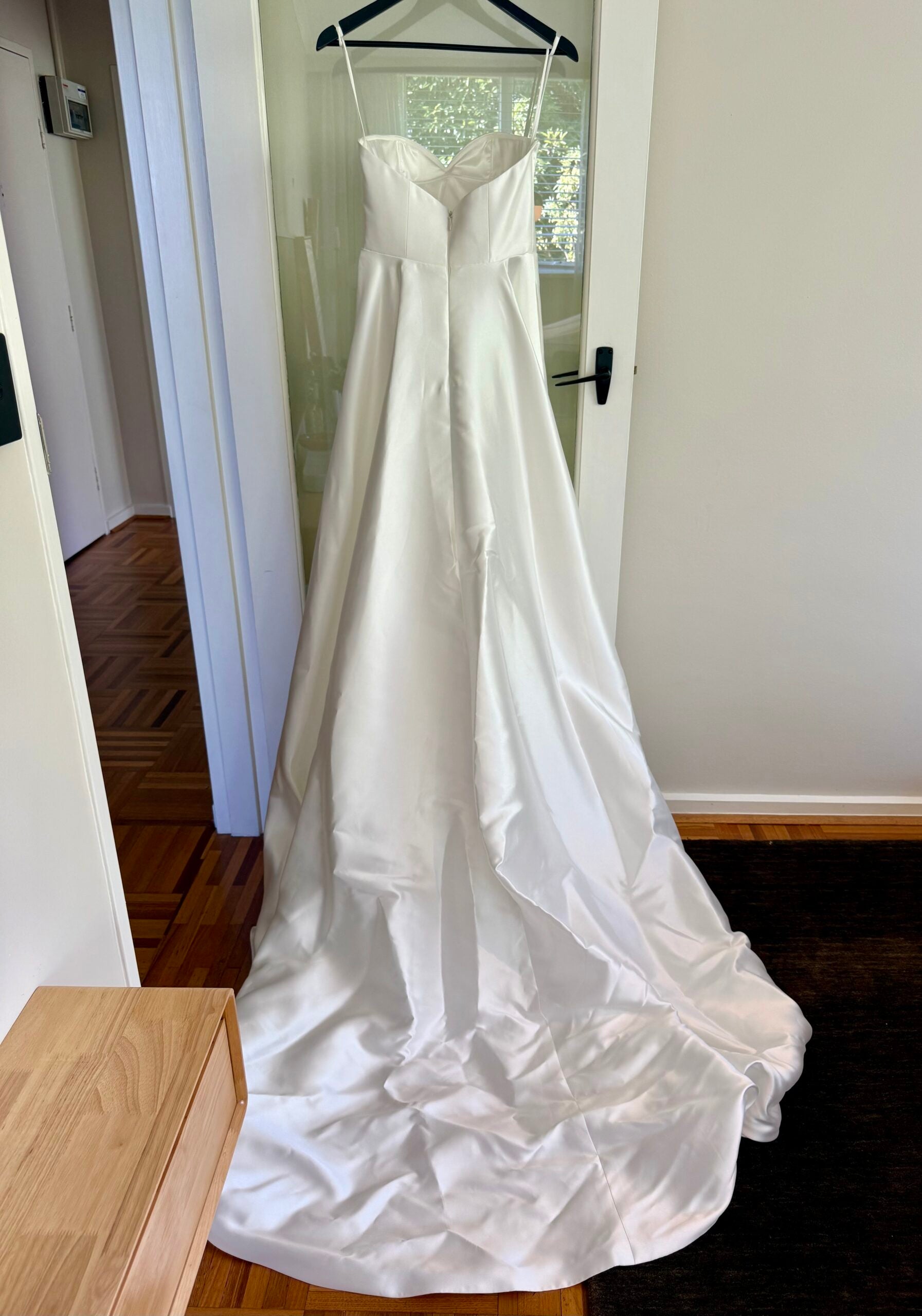 Maison Oui bespoke A-line, strapless gown