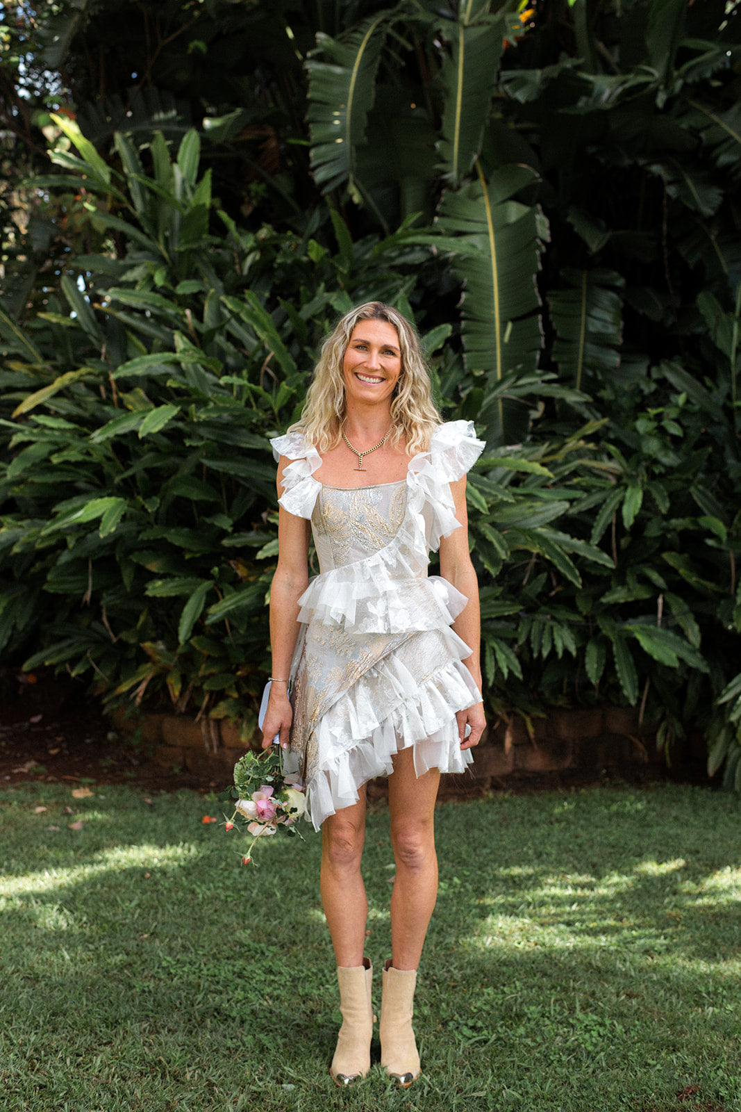 Kate Willa Custom georgette ruffle mini