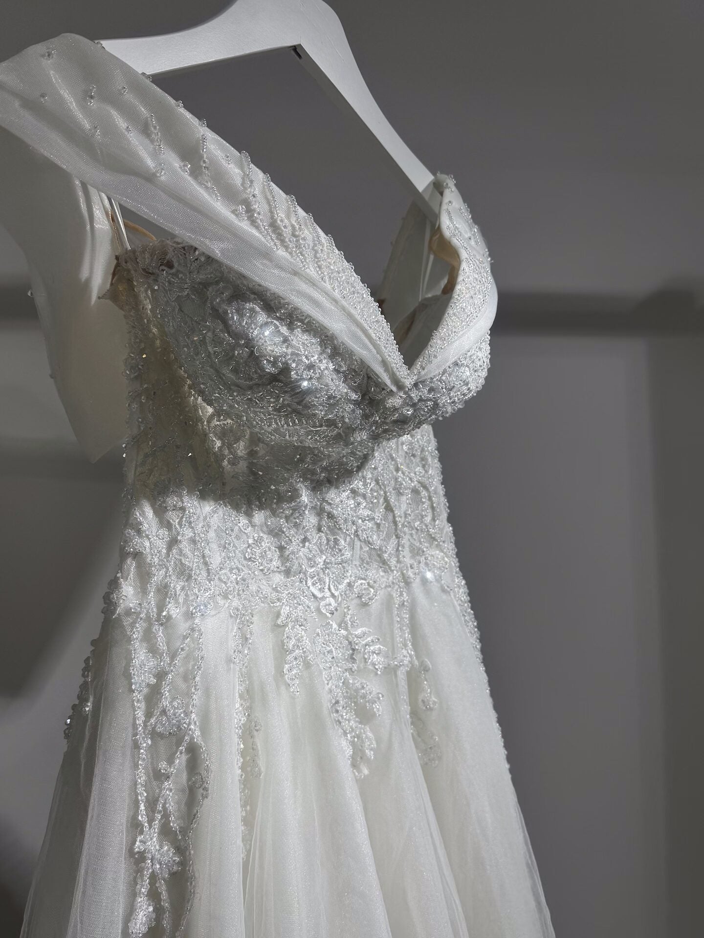 Custom Made Designer Dress With Beading Embroidery