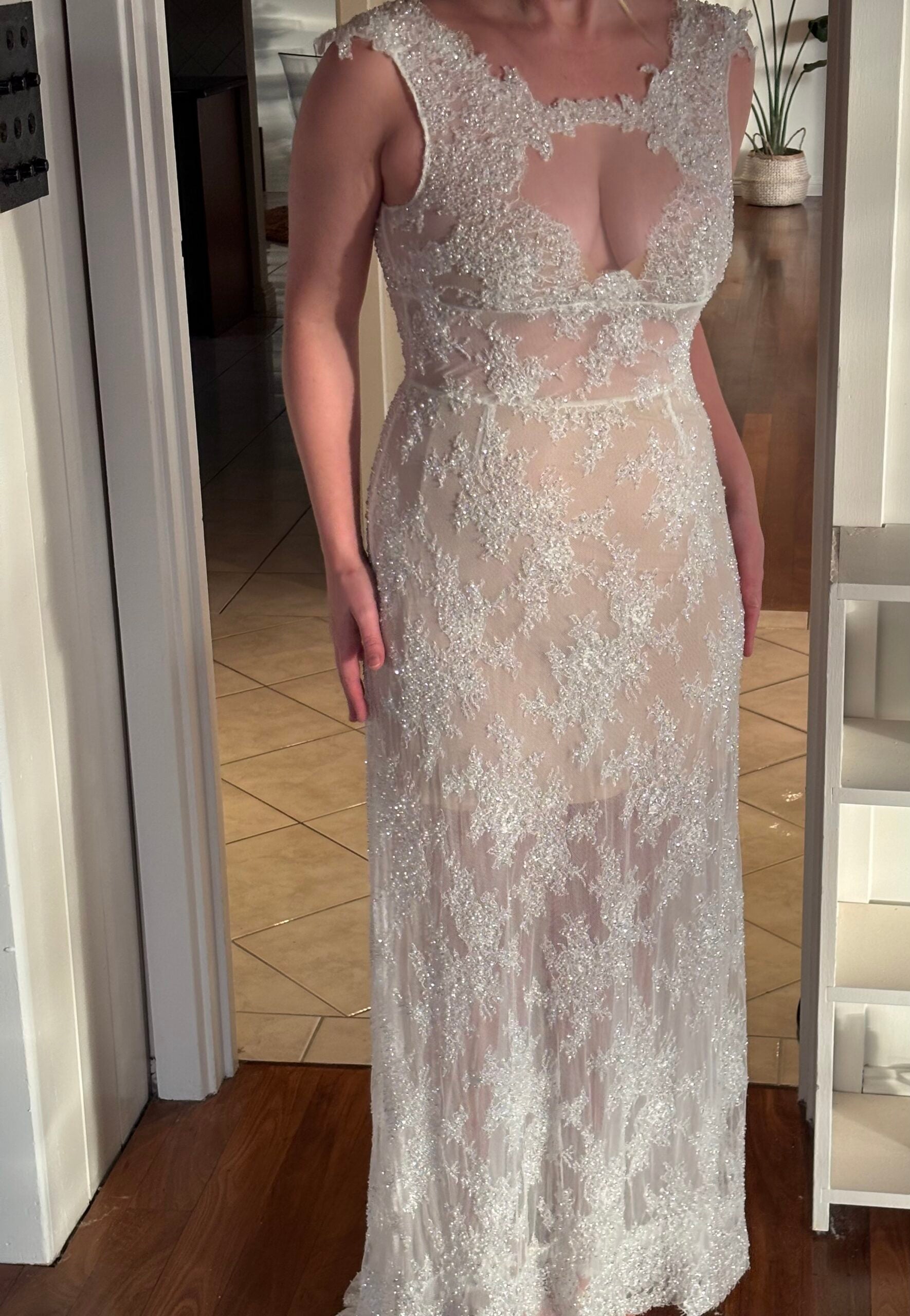 Mariana Hardwick Slim-fit Beaded Gown