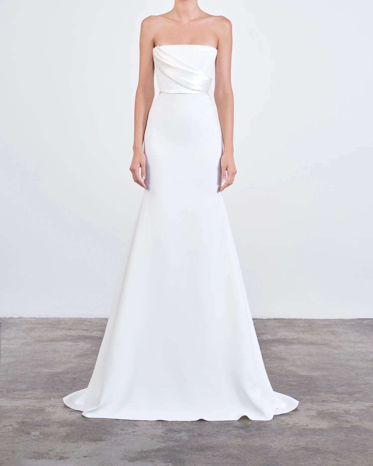 Elyse Strapless Drape Gown