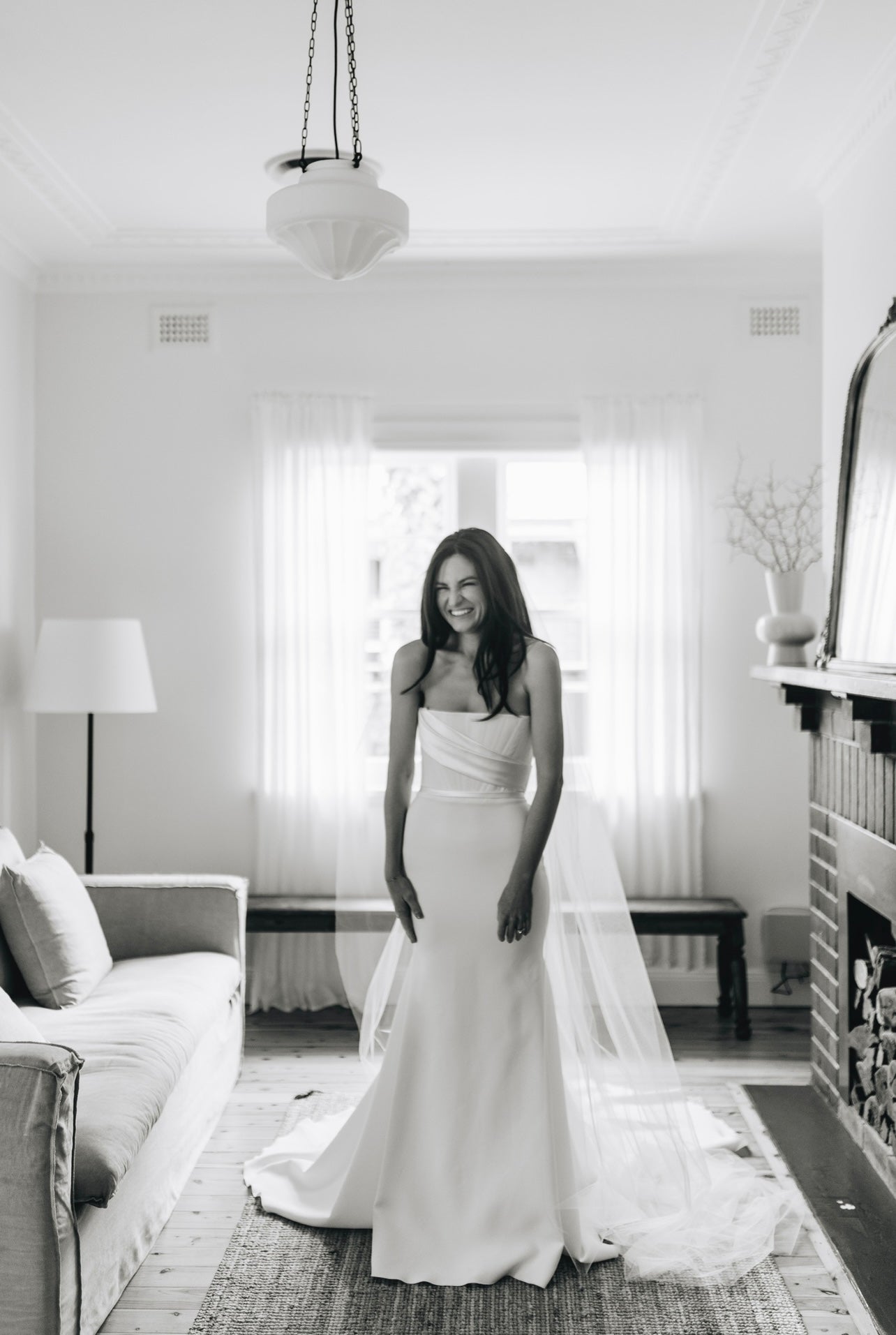 Elyse Strapless Drape Gown