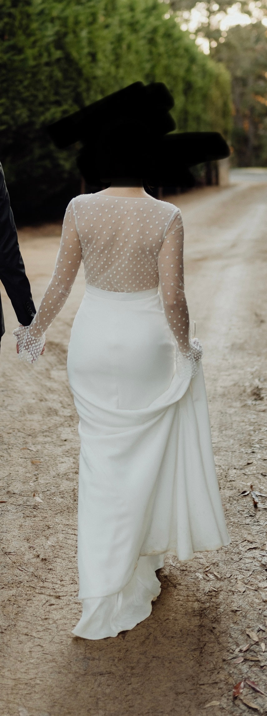 Dotted Tulle Sheath