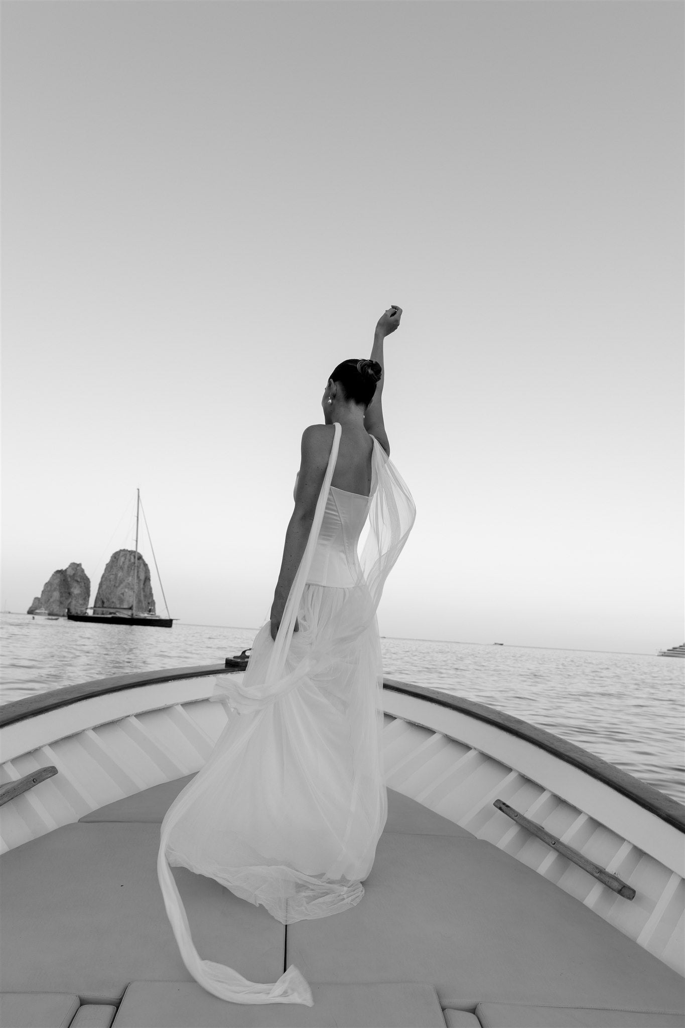 Bespoke Prea James - Gown, neck scarf and second look