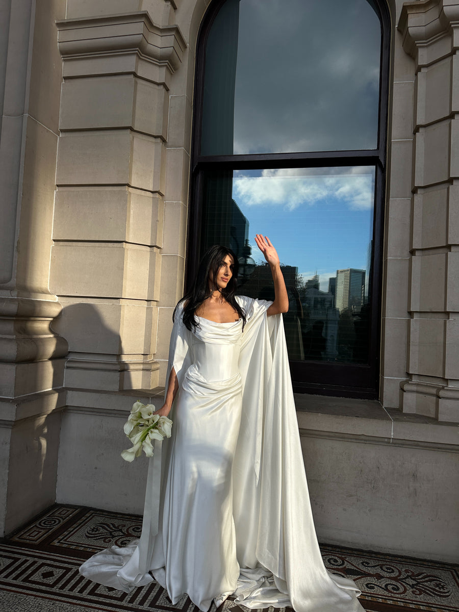 Holly Butler Custom Corset & Cape Gown
