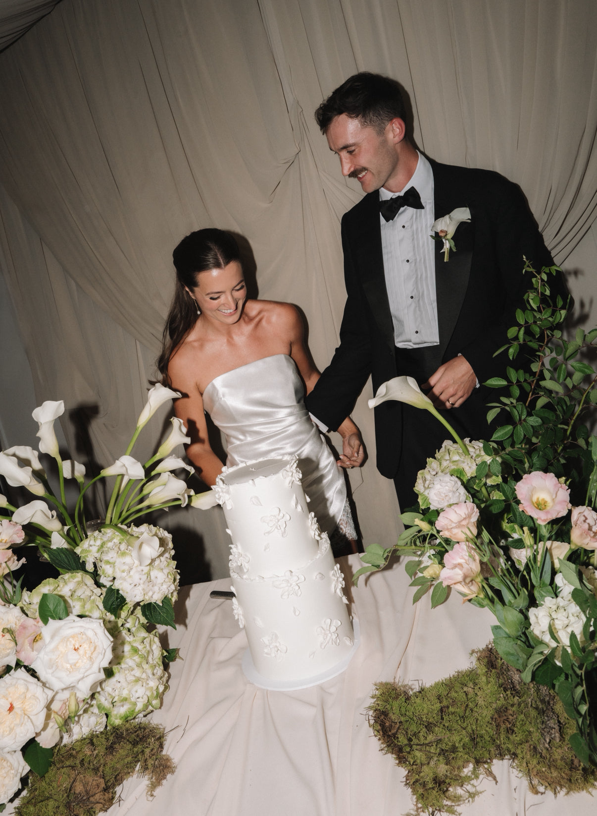 Rime Arodaky 'Kiss' embroider tulle and crepe gown