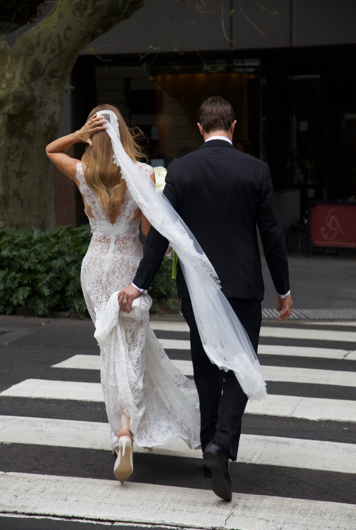 Bronx and Banco Naia Lace Gown