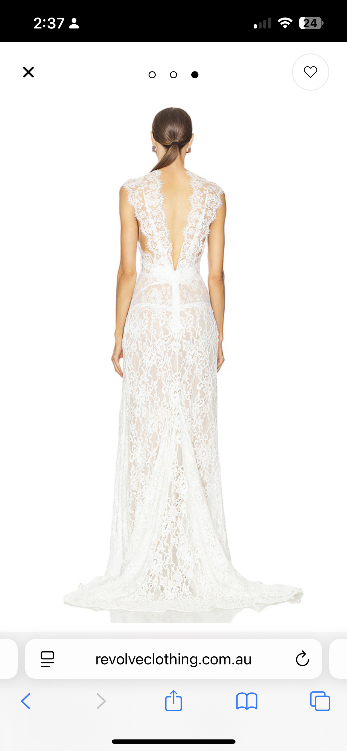Bronx and Banco Naia Lace Gown