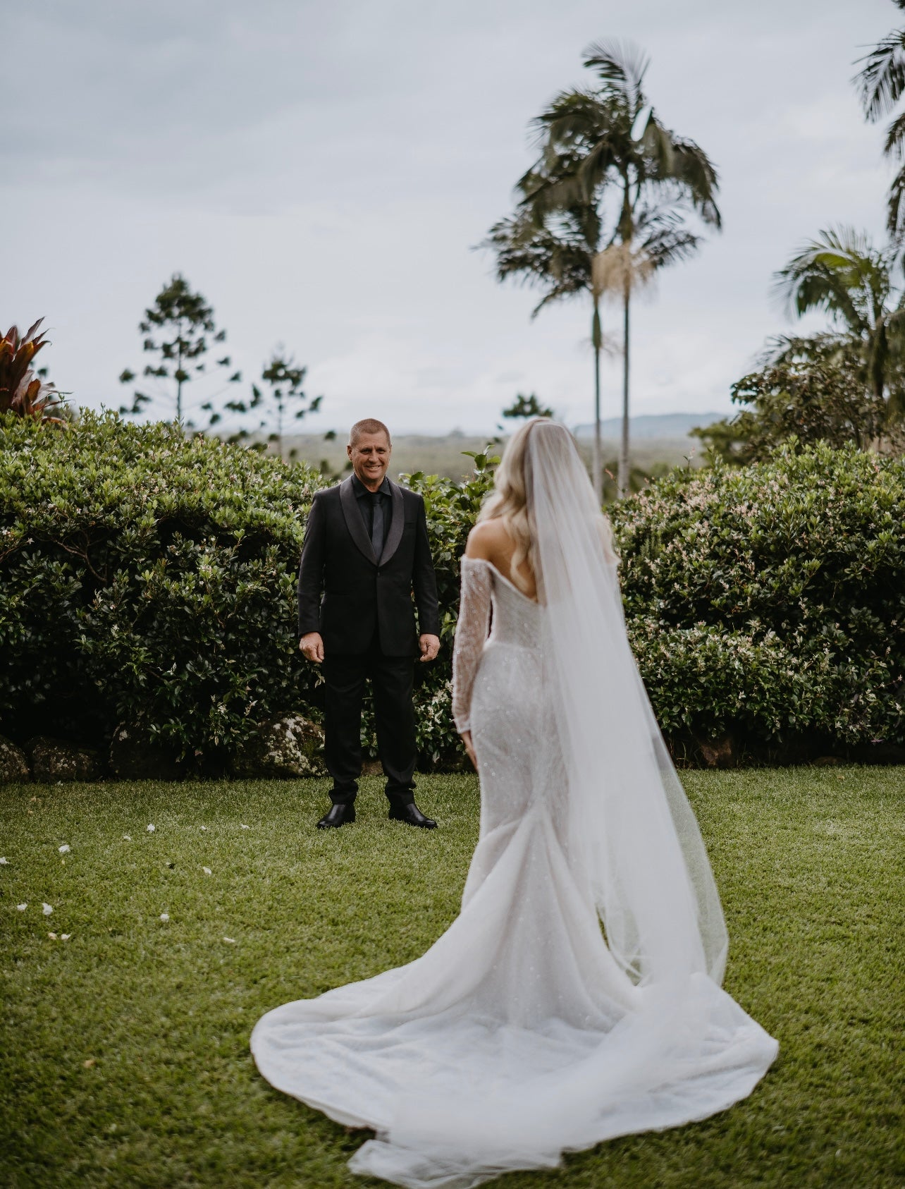 Custom Leah Da Gloria Gown + Veil